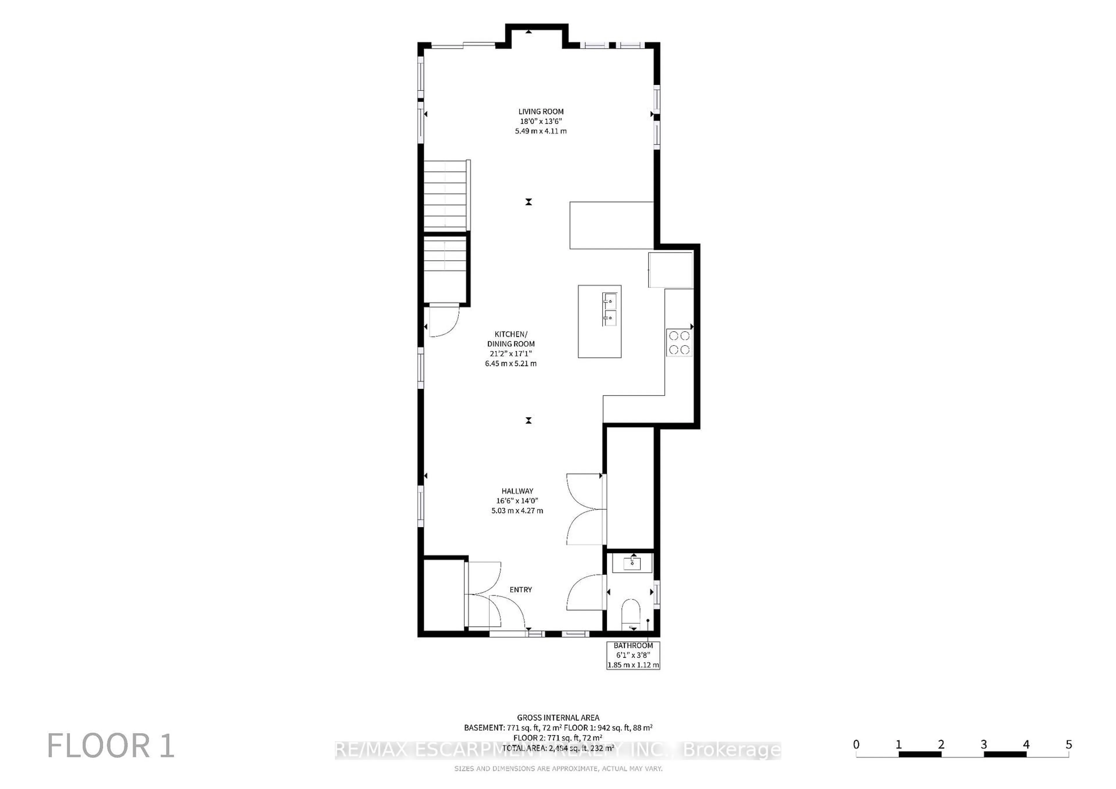 Floor plan for 7 Windermere Ave, Hamilton Ontario L8H 7G3