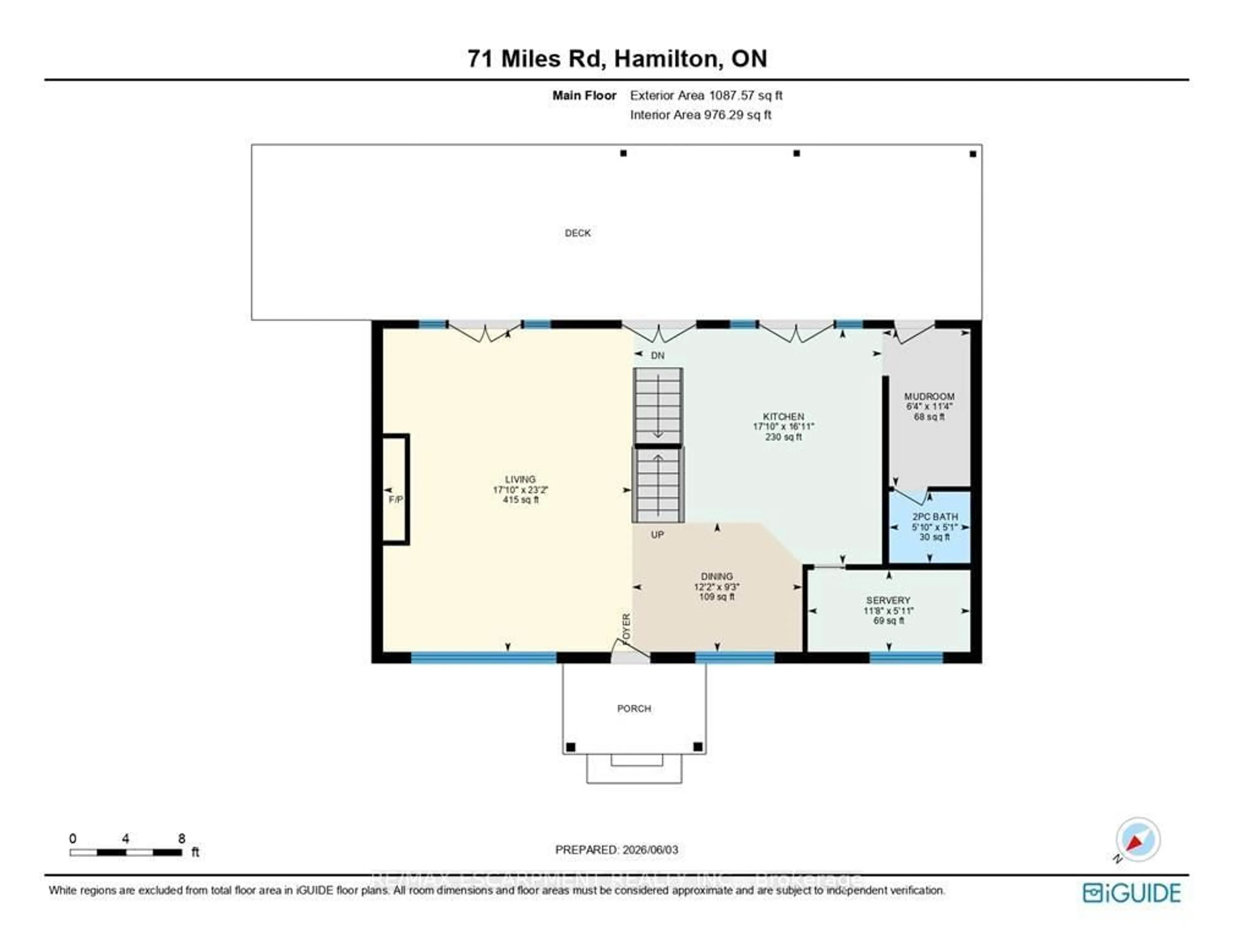 Floor plan for 71 MILES Rd, Hamilton Ontario L8W 1C9
