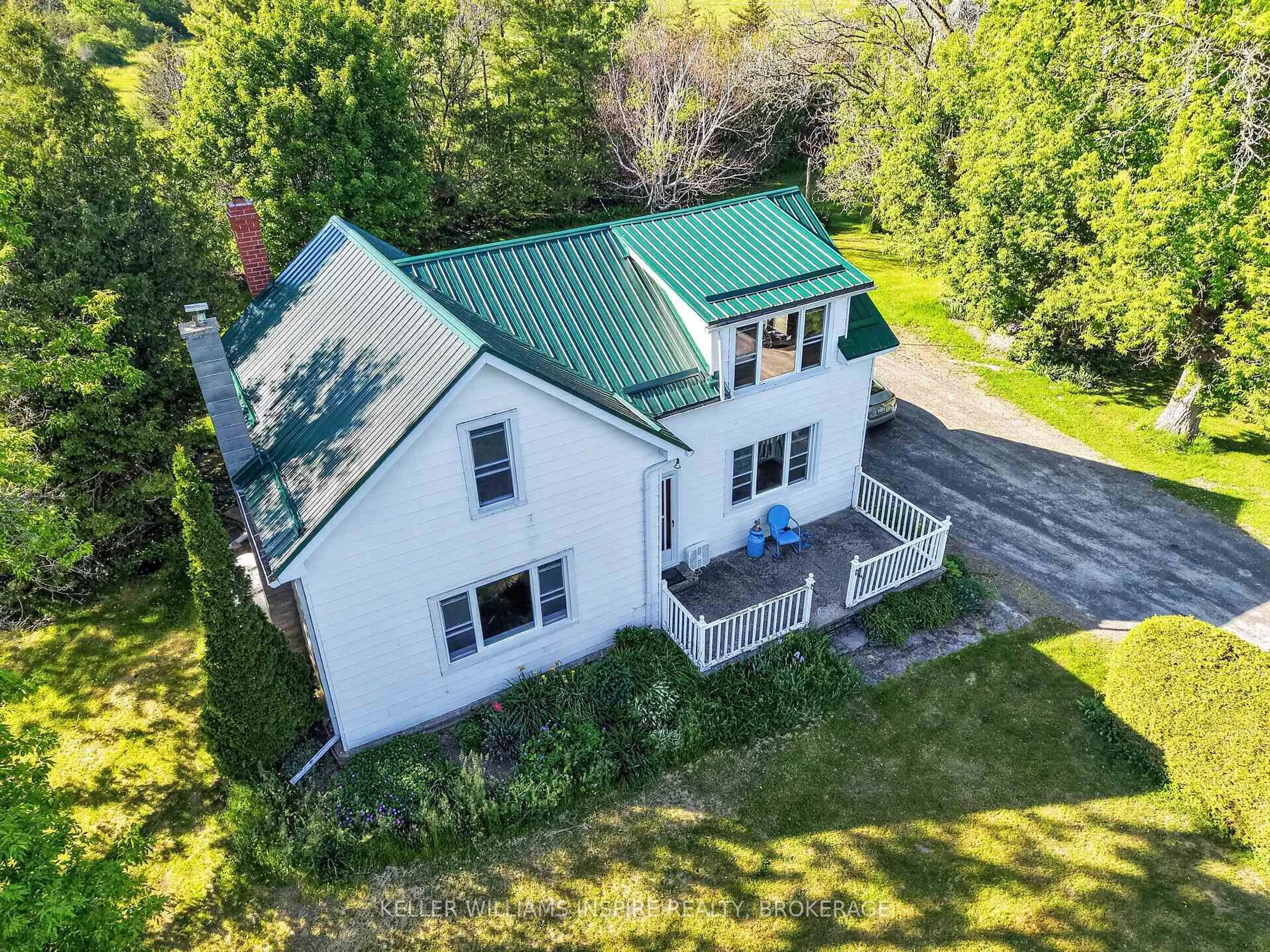 A pic from outside/outdoor area/front of a property/back of a property/a pic from drone, building for 1309 Fred Brown Rd, Bissett Creek Ontario K0H 2H0
