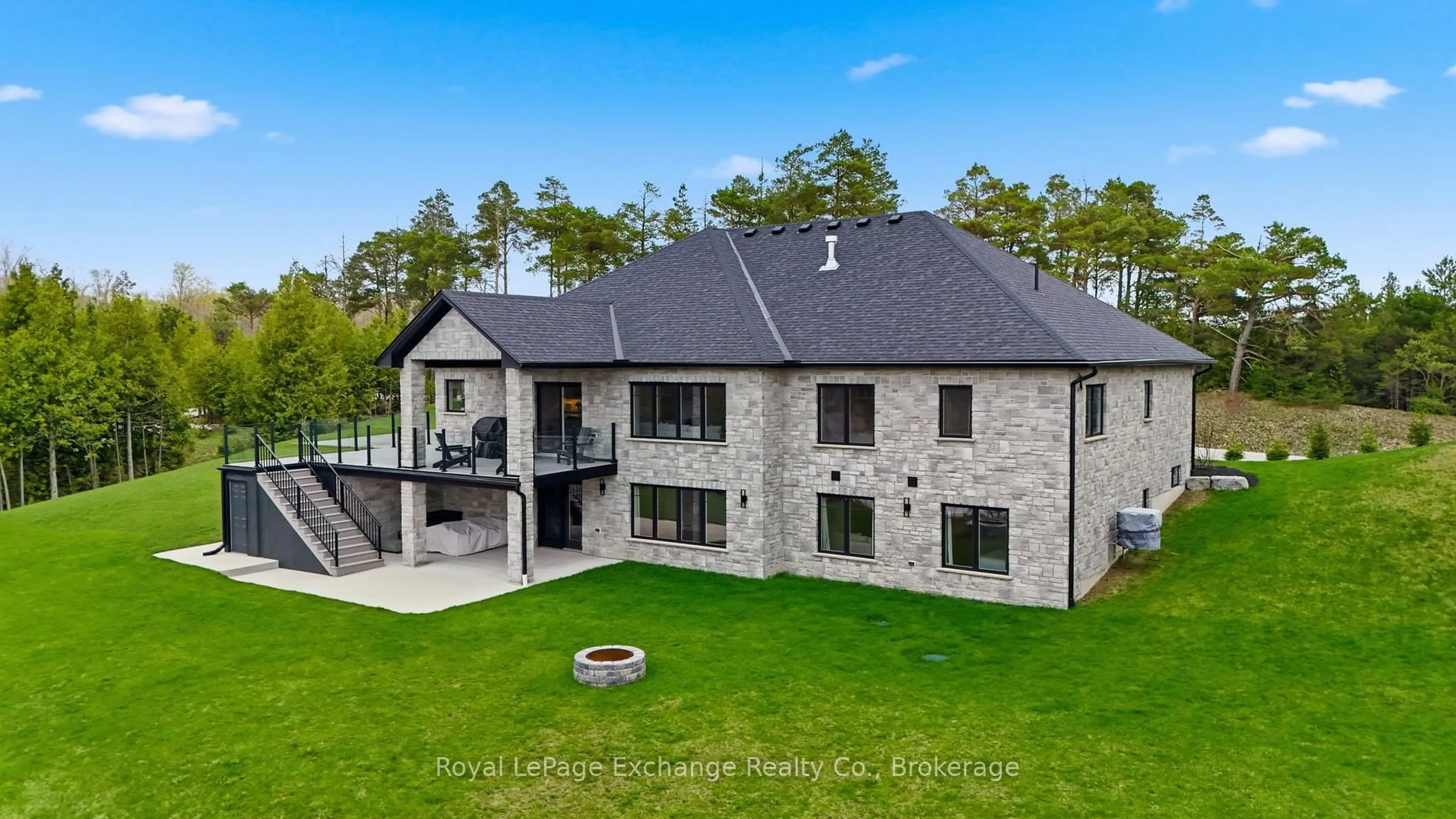 A pic from outside/outdoor area/front of a property/back of a property/a pic from drone, building for 150 Louise Creek Cres, West Grey Ontario N0G 1S0
