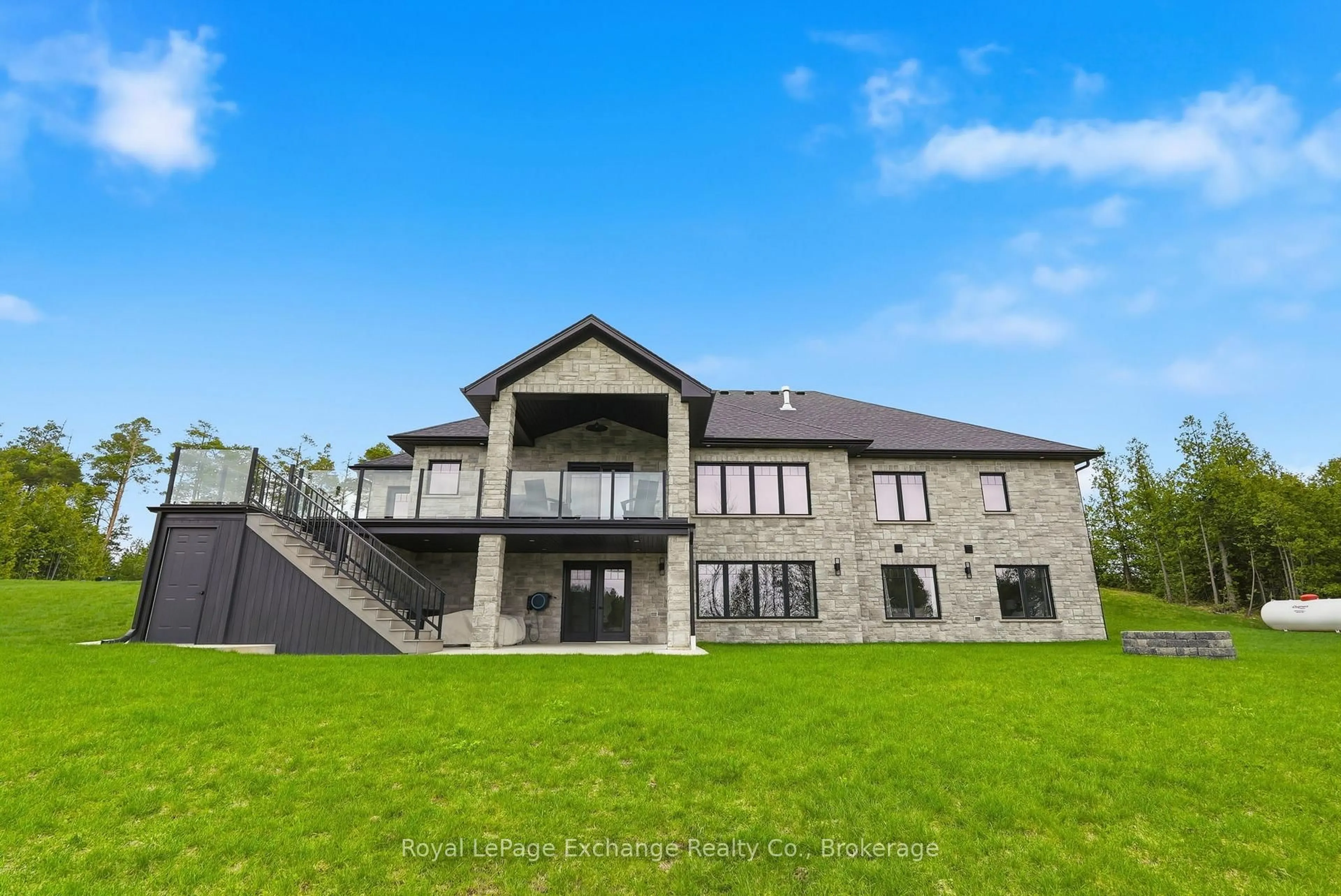 A pic from outside/outdoor area/front of a property/back of a property/a pic from drone, building for 150 Louise Creek Cres, West Grey Ontario N0G 1S0