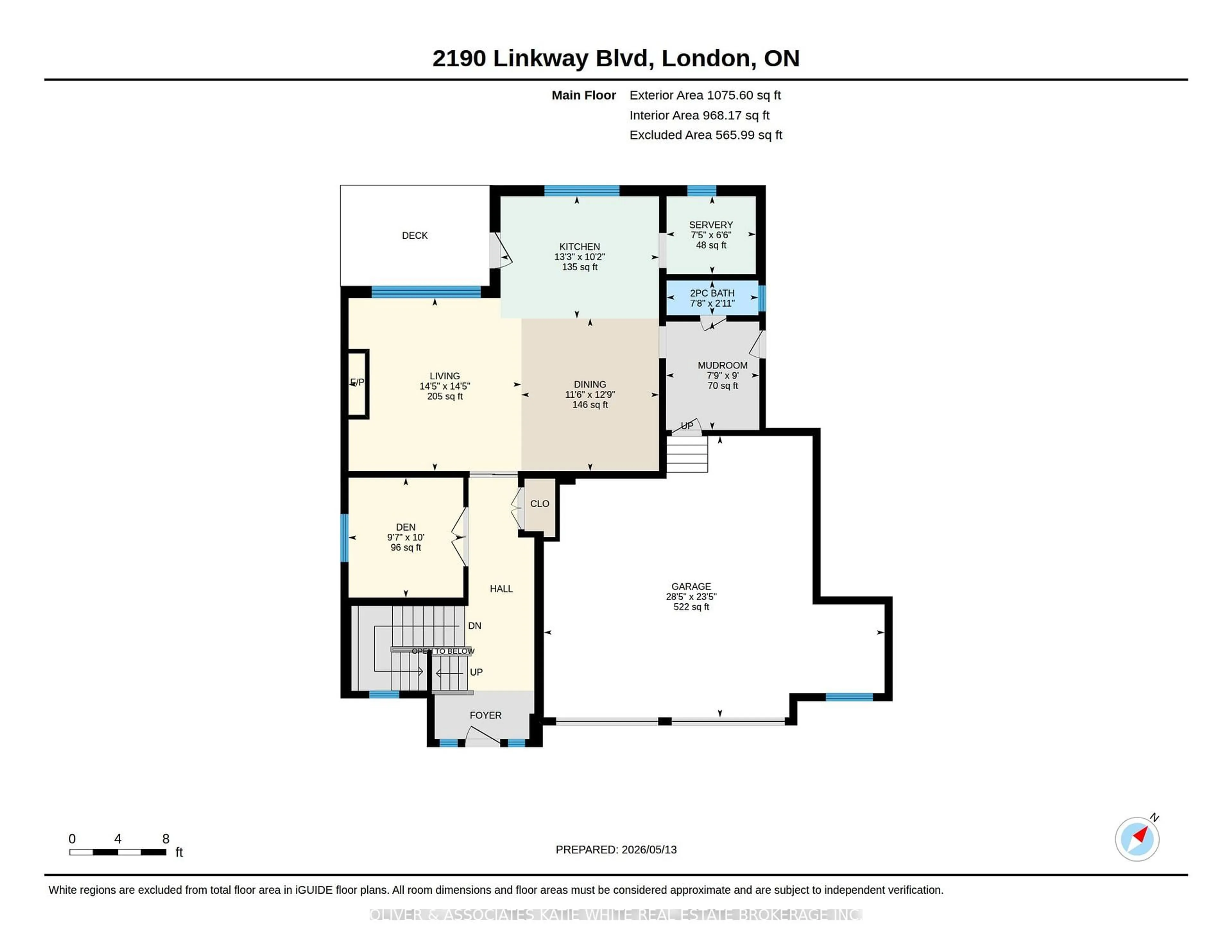 Floor plan for 2190 Linkway Blvd, London South Ontario N6K 0K8