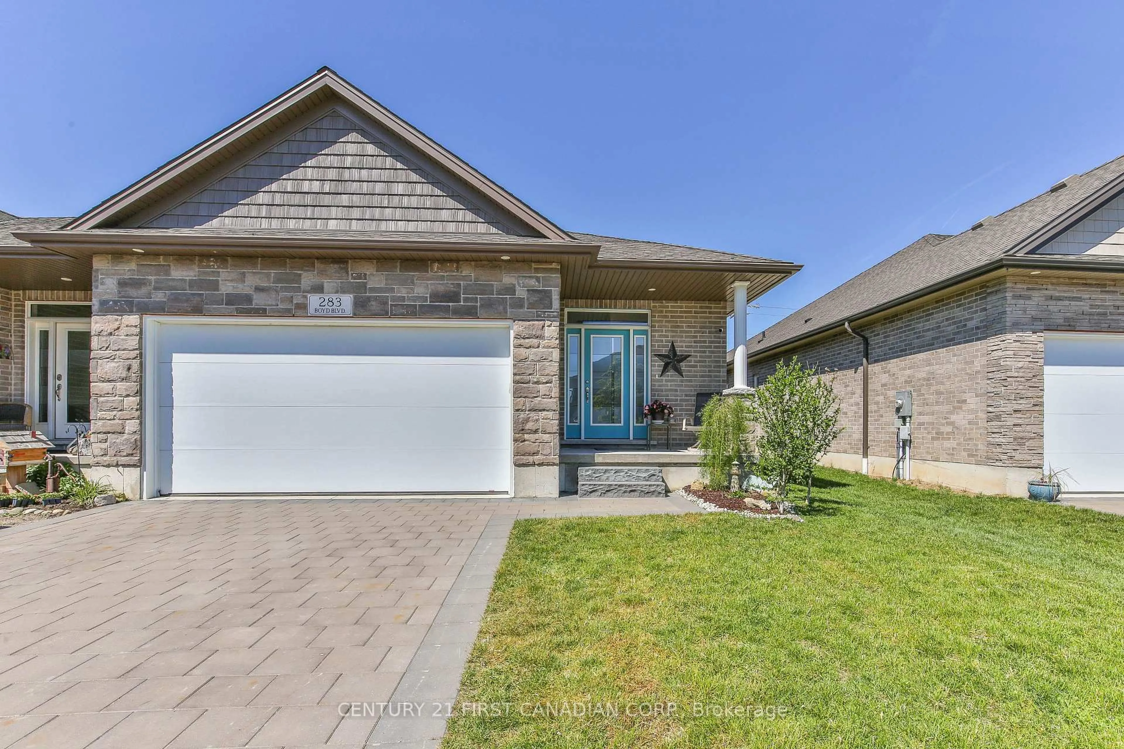 Home with brick exterior material, street for 283 Boyd Blvd, Zorra Ontario N0M 2M0