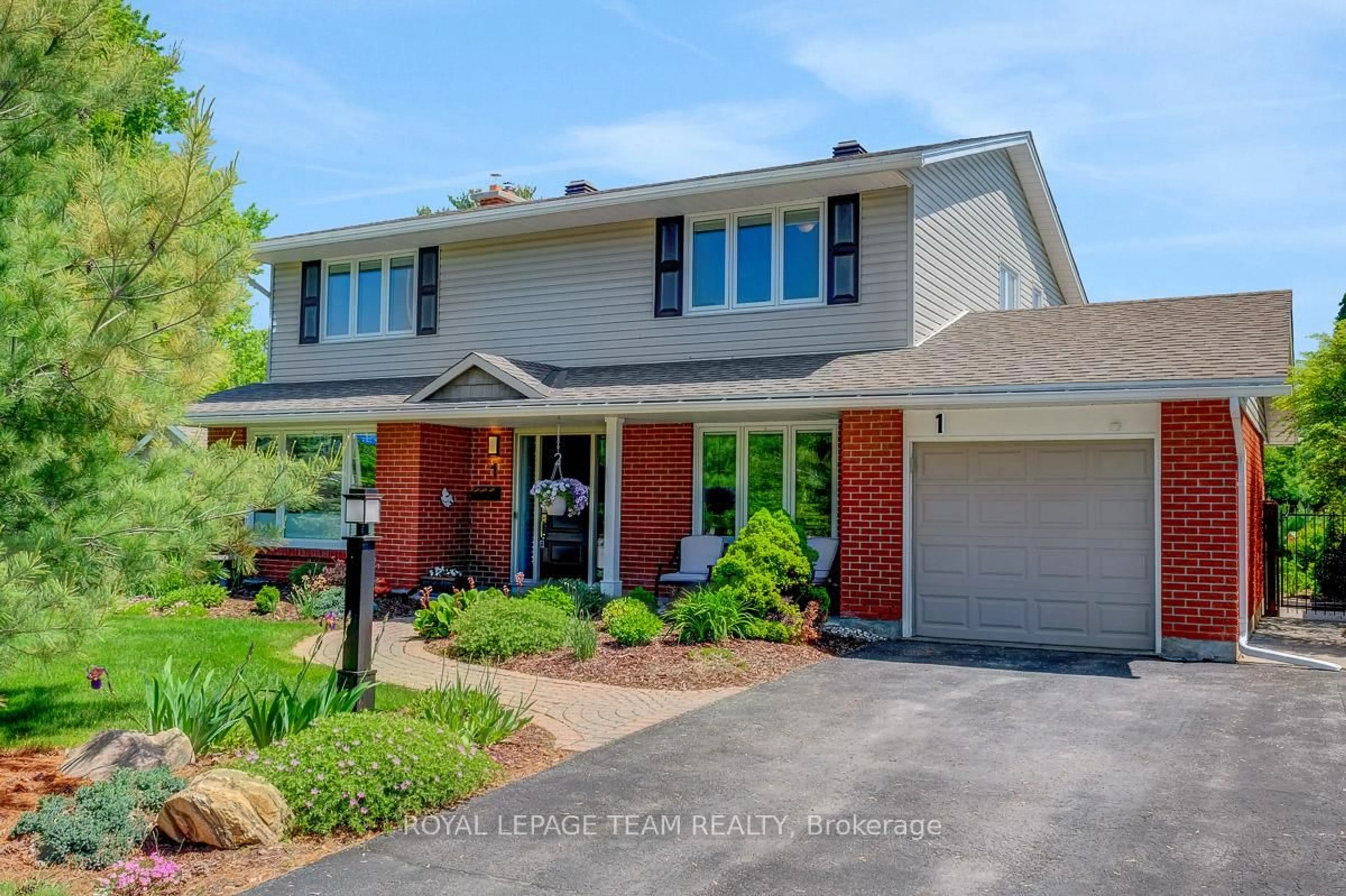 Home with brick exterior material, street for 1 Emery Crt, Ottawa Ontario K2H 7W2