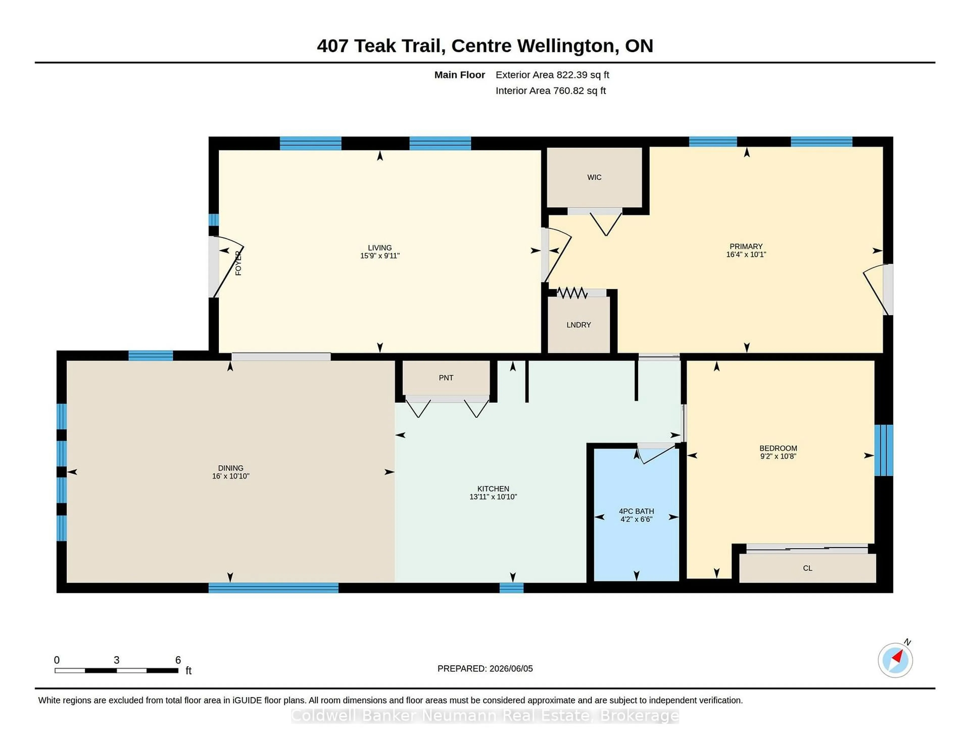 Floor plan for 407 Teak Tr, Centre Wellington Ontario N1M 2W5