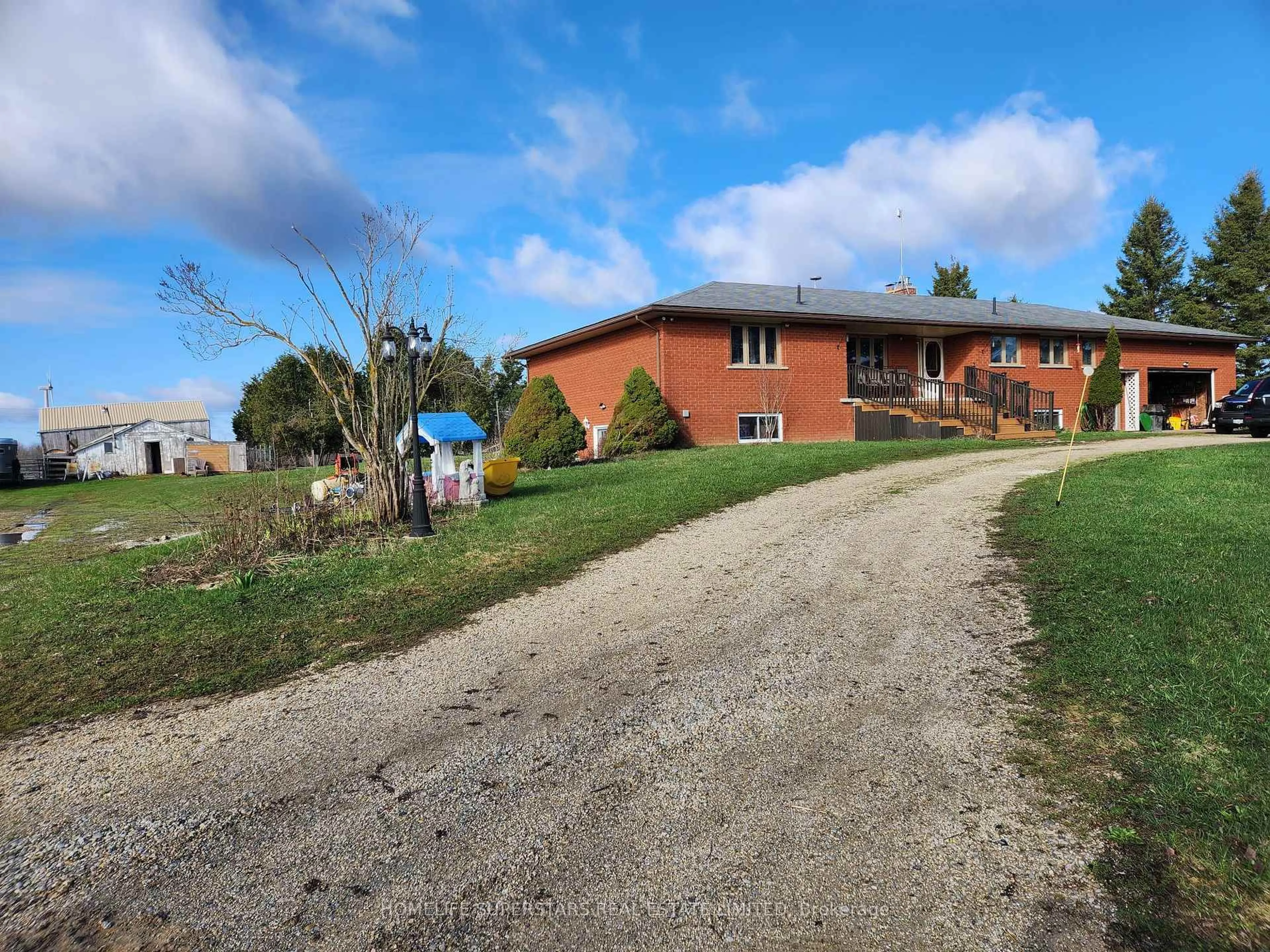 A pic from outside/outdoor area/front of a property/back of a property/a pic from drone, unknown for 157304 Highway 10 Highway, Melancthon Ontario L9V 2G7
