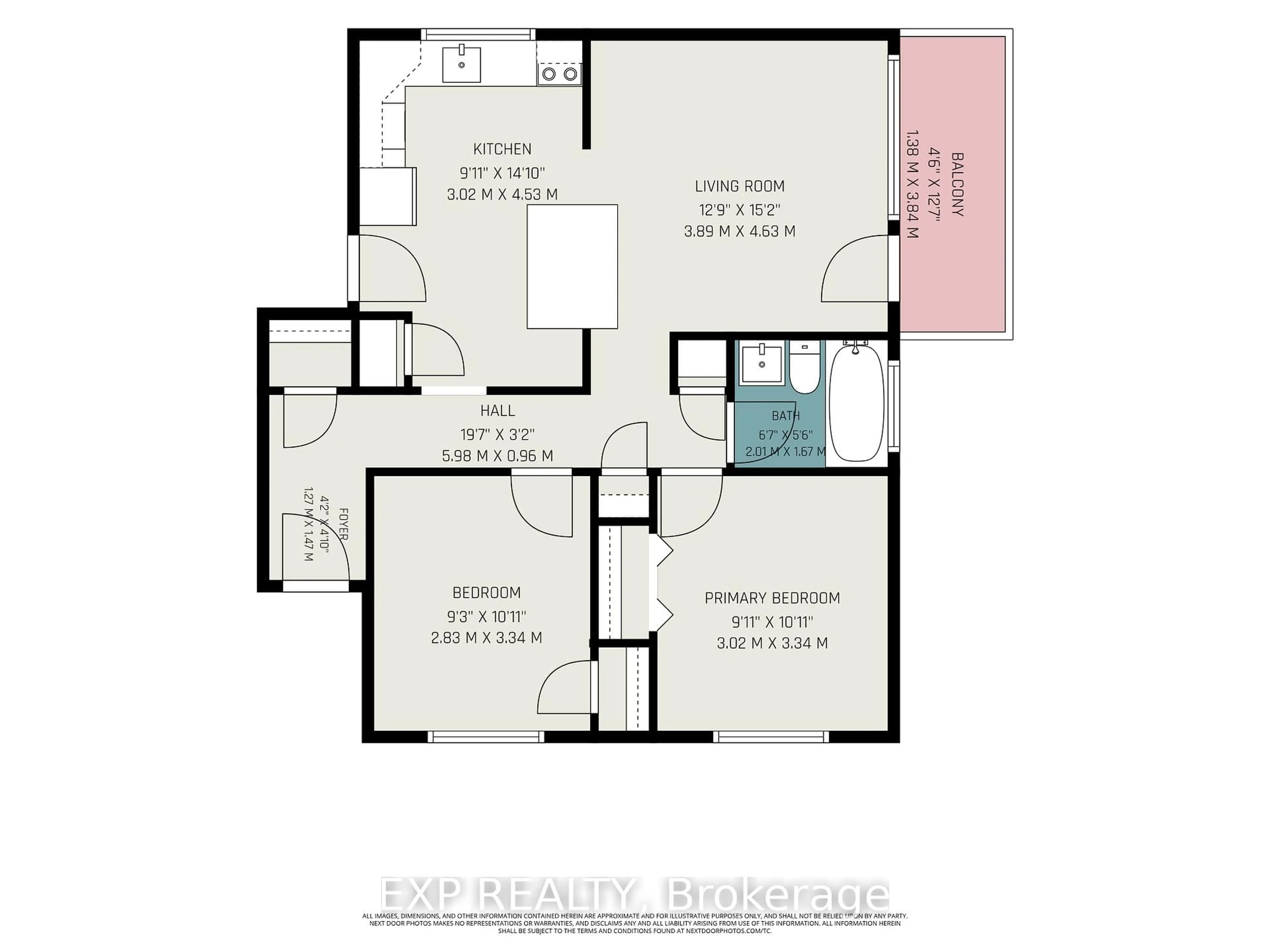 Floor plan for 272 Beechwood Ave #15, Ottawa Ontario K1L 8A6