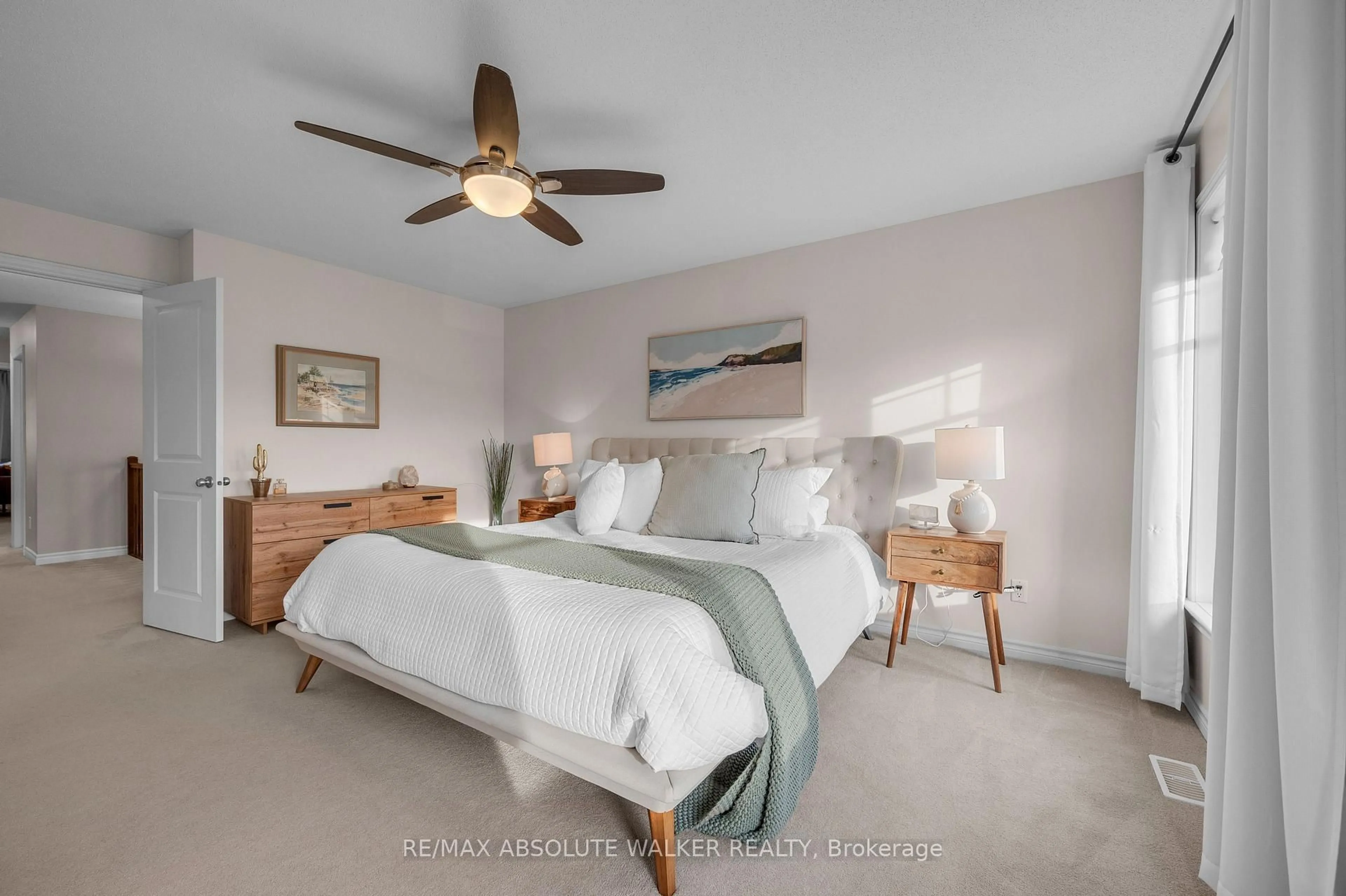 Bedroom with bed, ceramic/tile floor for 400 Gerry Lalonde Dr, Ottawa Ontario K4A 0X2