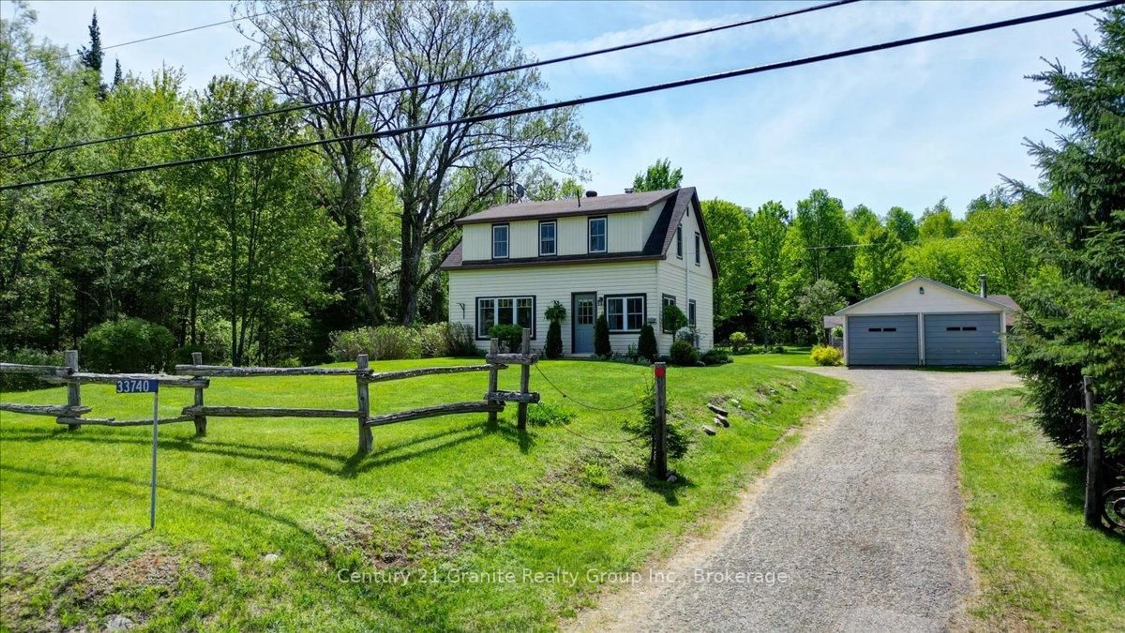 A pic from outside/outdoor area/front of a property/back of a property/a pic from drone, street for 33740 Hwy 62 Highway, Maynooth Ontario K0L 2S0