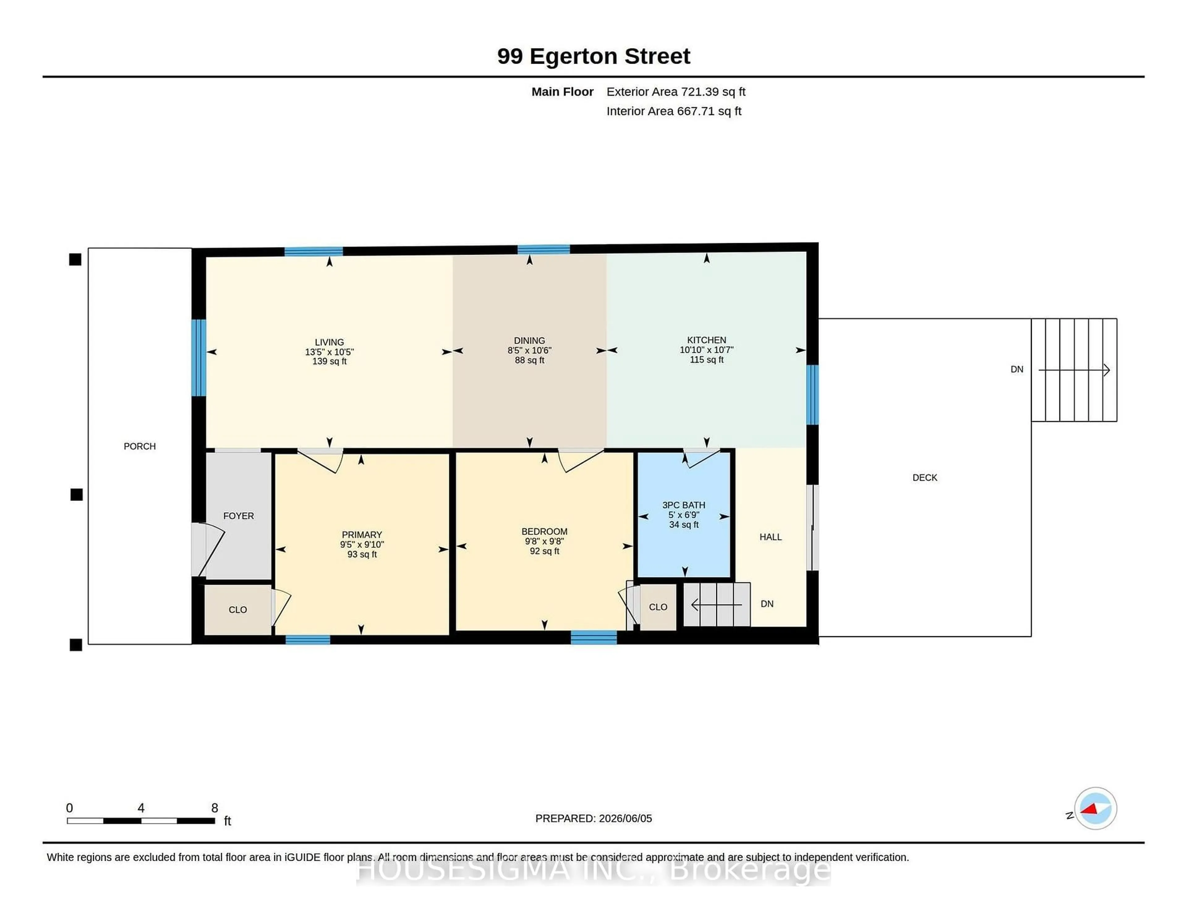 Floor plan for 99 Egerton St, London East Ontario N5Z 2G1