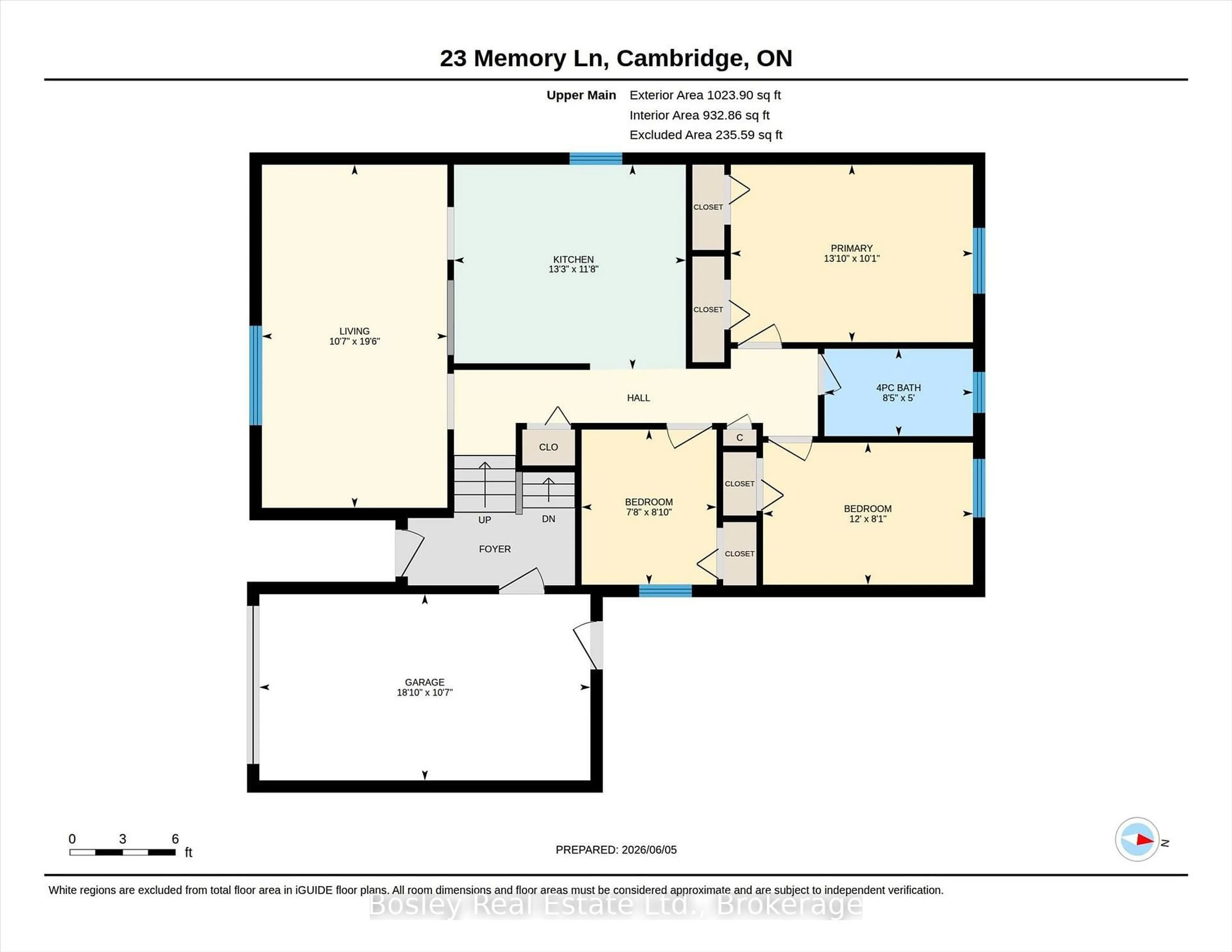 Floor plan for 23 Memory Lane, Cambridge Ontario N3C 3X7