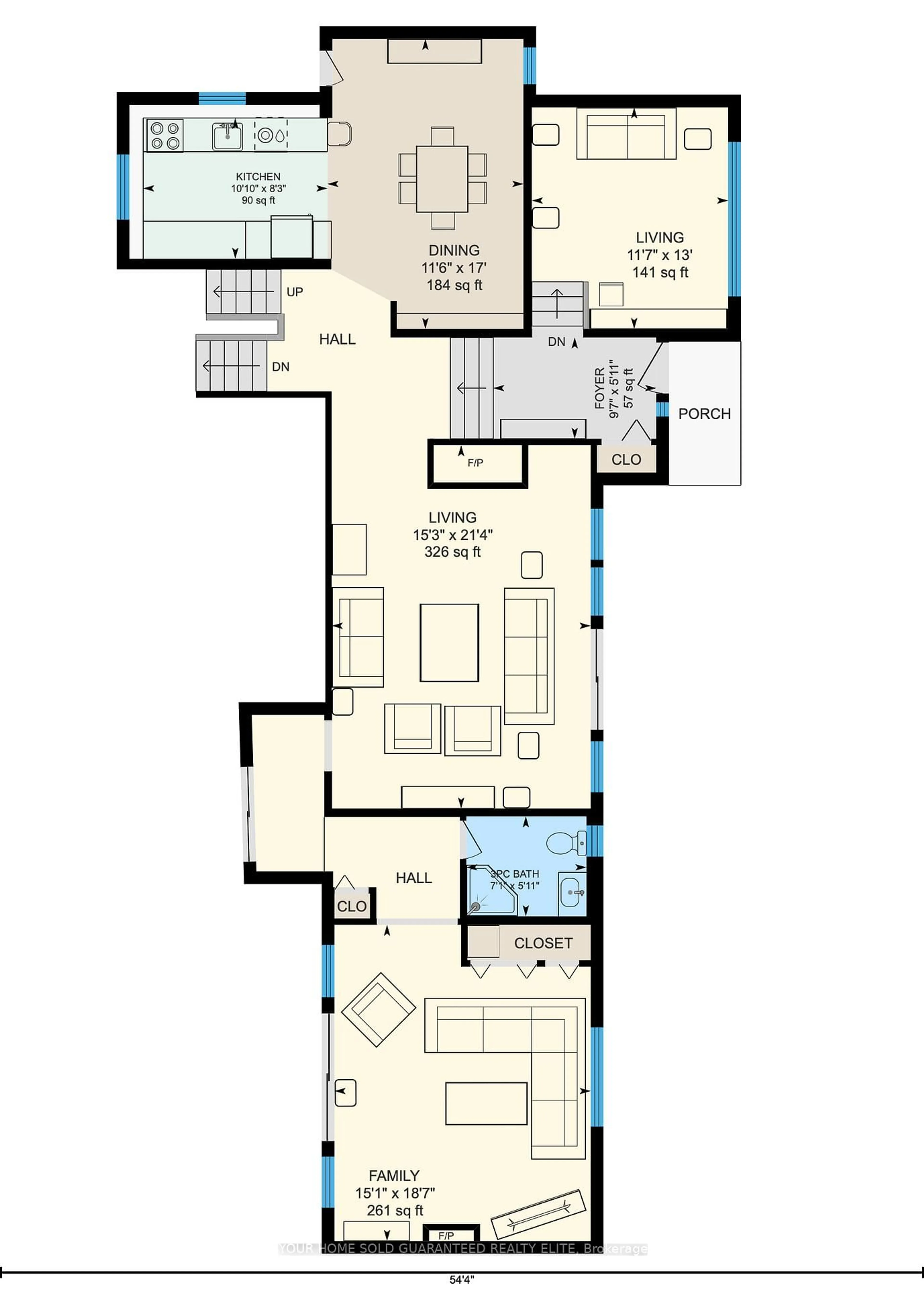 Floor plan for 321 Main St, Grimsby Ontario L3M 1S8