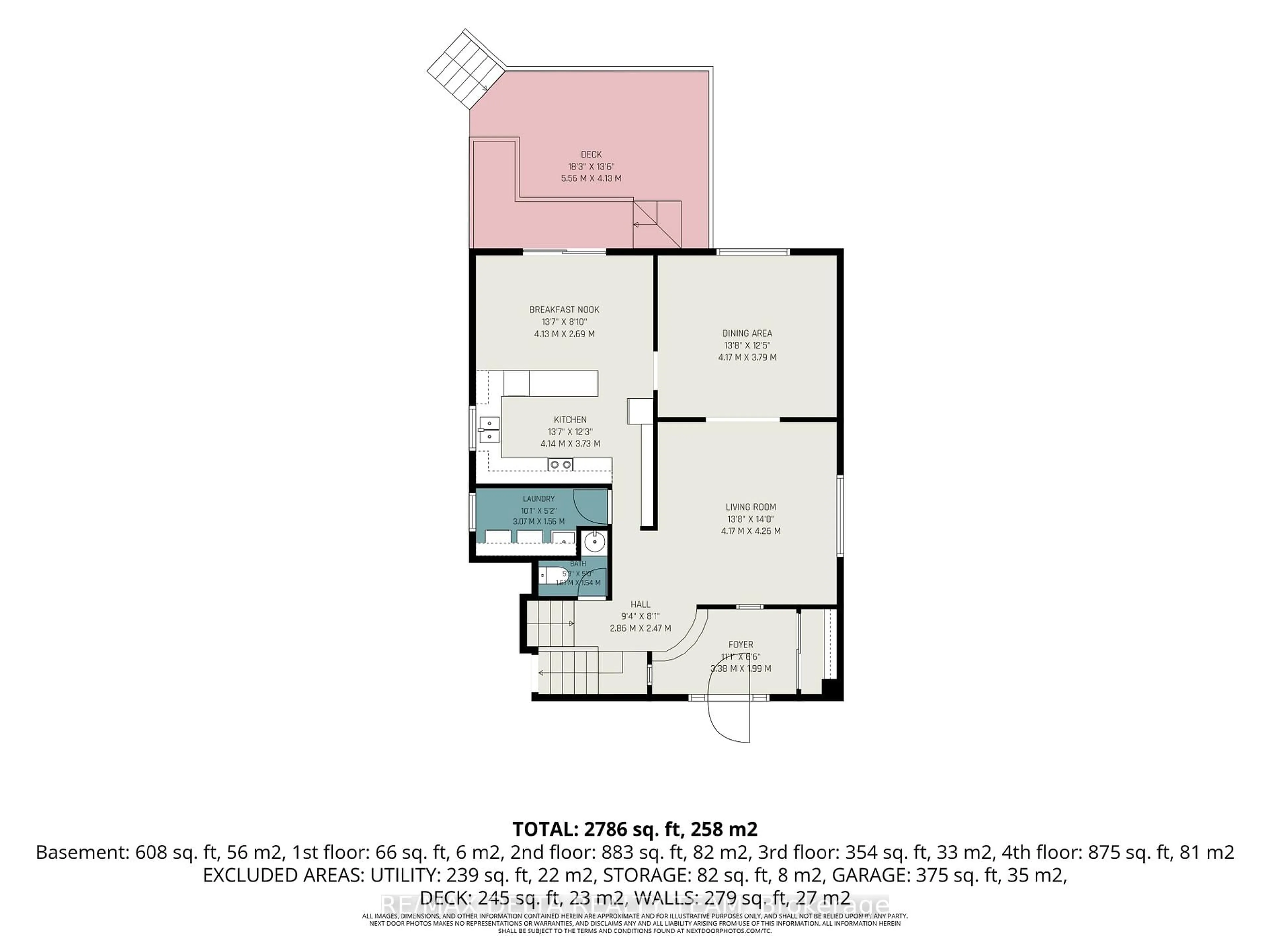 Floor plan for 27 Bramblegrove Cres, Ottawa Ontario K1T 3G1