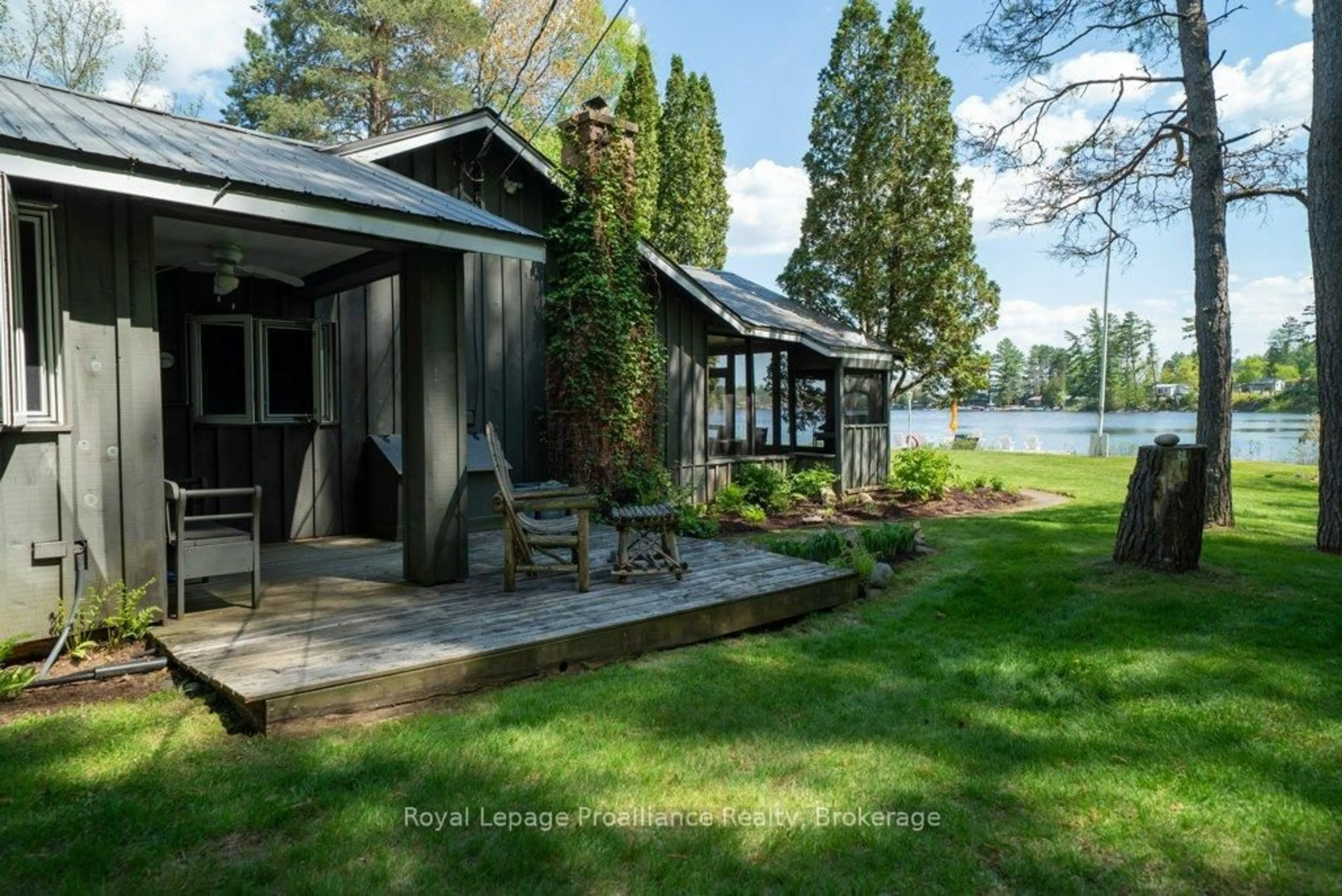 Patio, water/lake/river/ocean view for 17833 Highway 41, Cloyne Ontario K0H 1K0