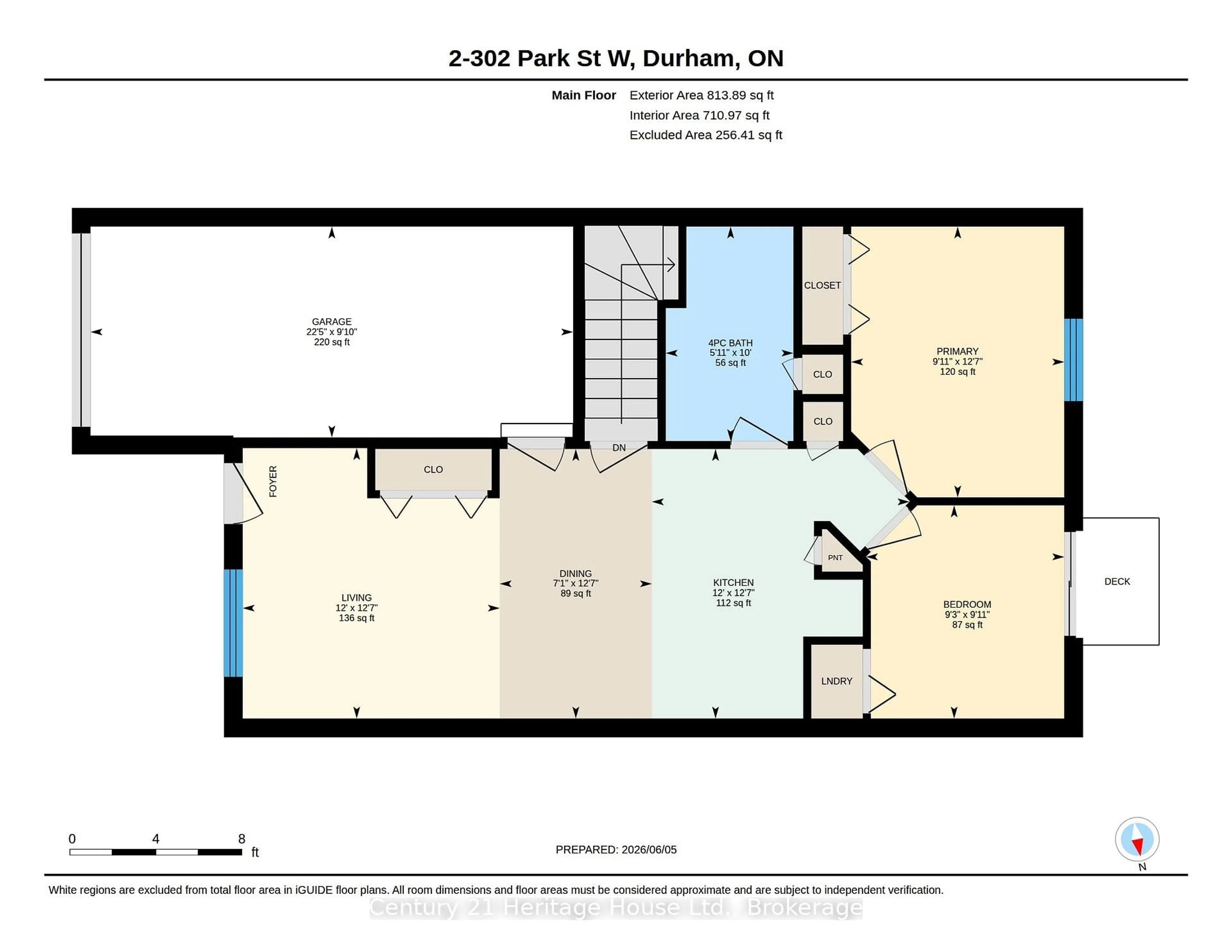 Floor plan for 302 Park St #2, West Grey Ontario N0G 1R0