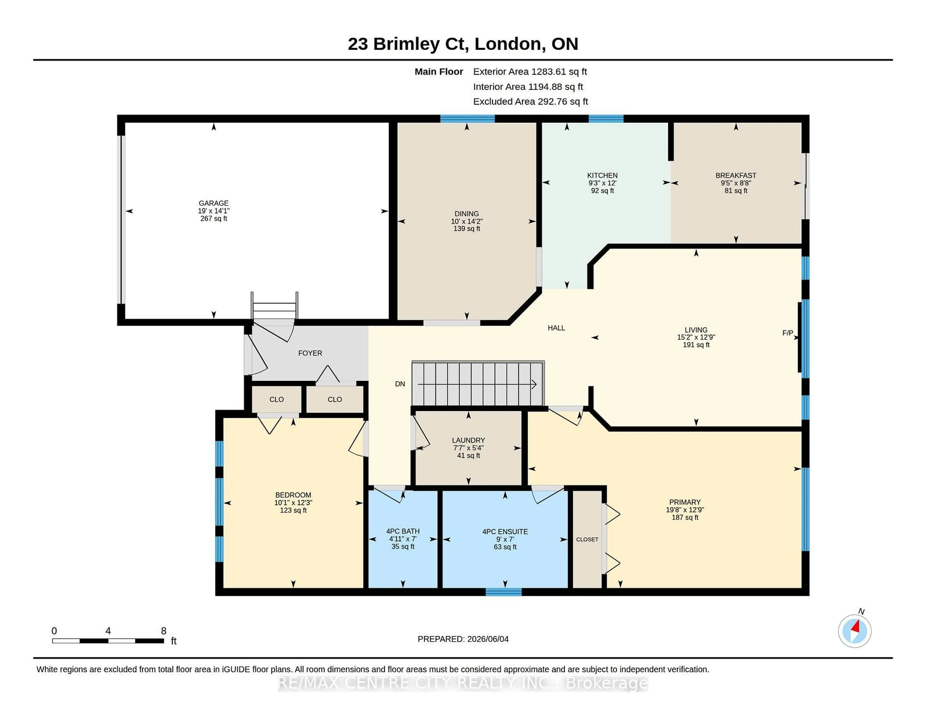 Floor plan for 23 Brimley Crt, London North Ontario N6H 5S3