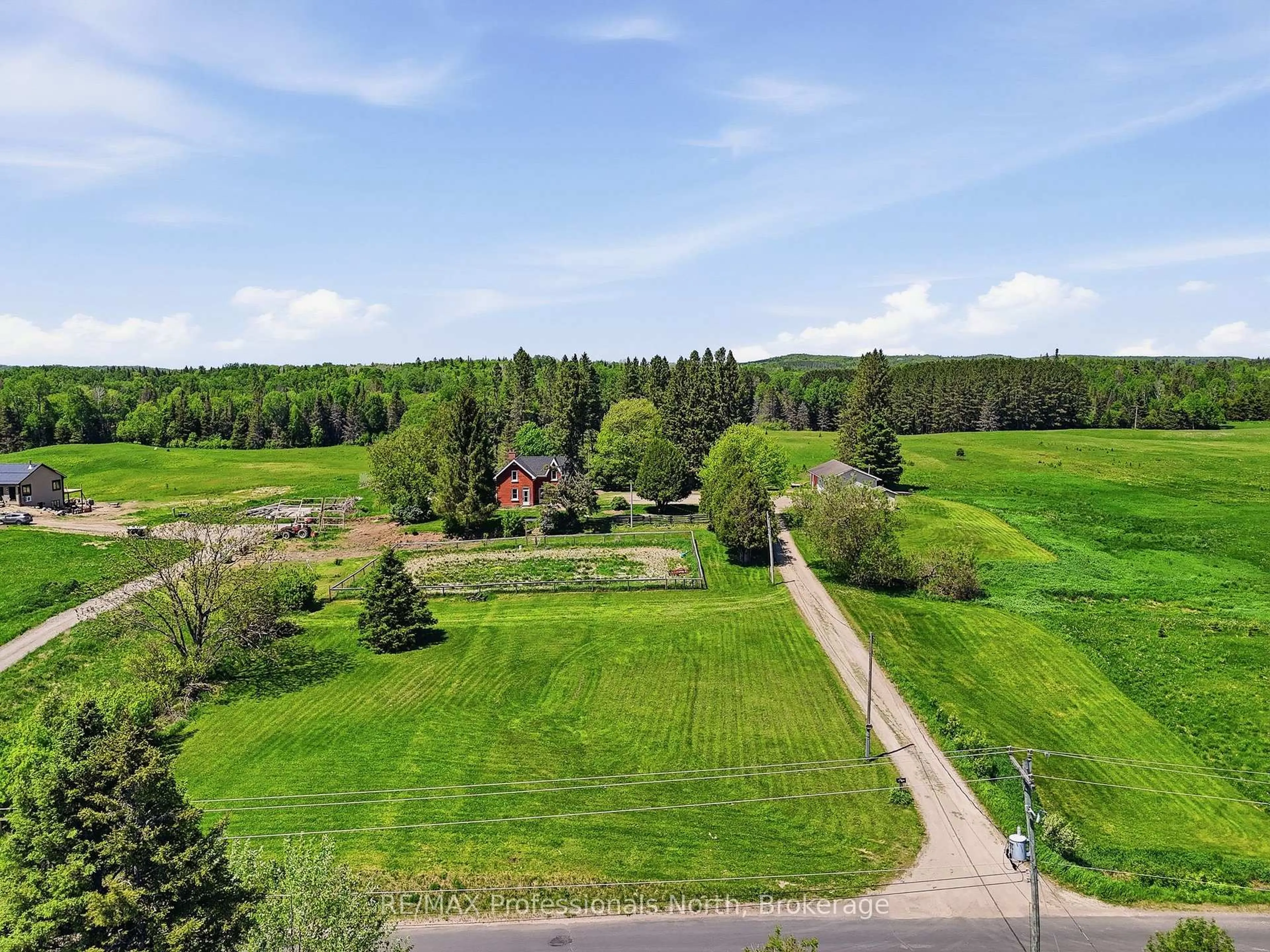 A pic from outside/outdoor area/front of a property/back of a property/a pic from drone, forest/trees view for 230 Pickerel & Jack Lake Rd, Armour Ontario P0A 1C0