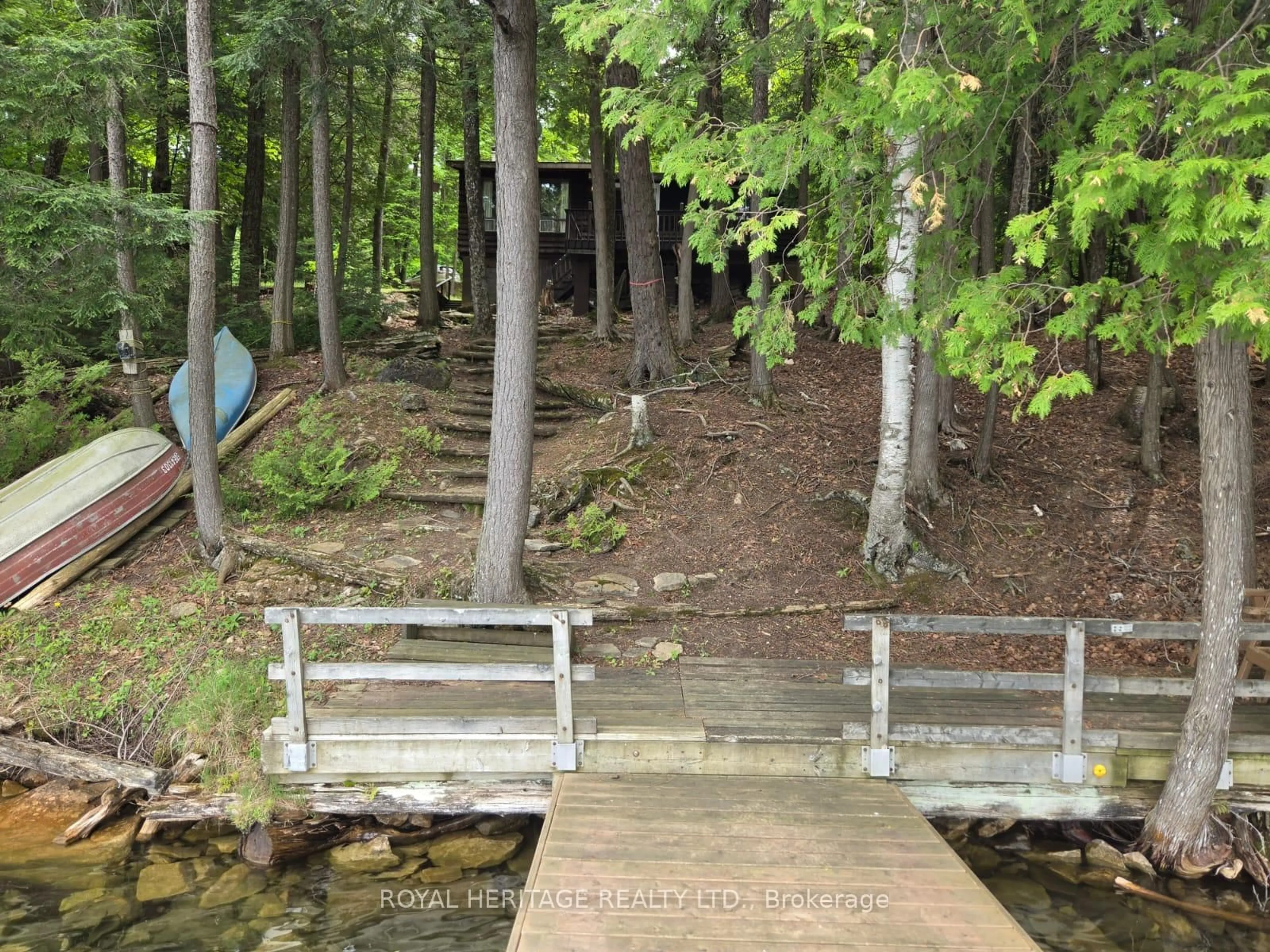 Stairs for 1160 Sunset Strip Lane, Ompah Ontario K0H 2J0