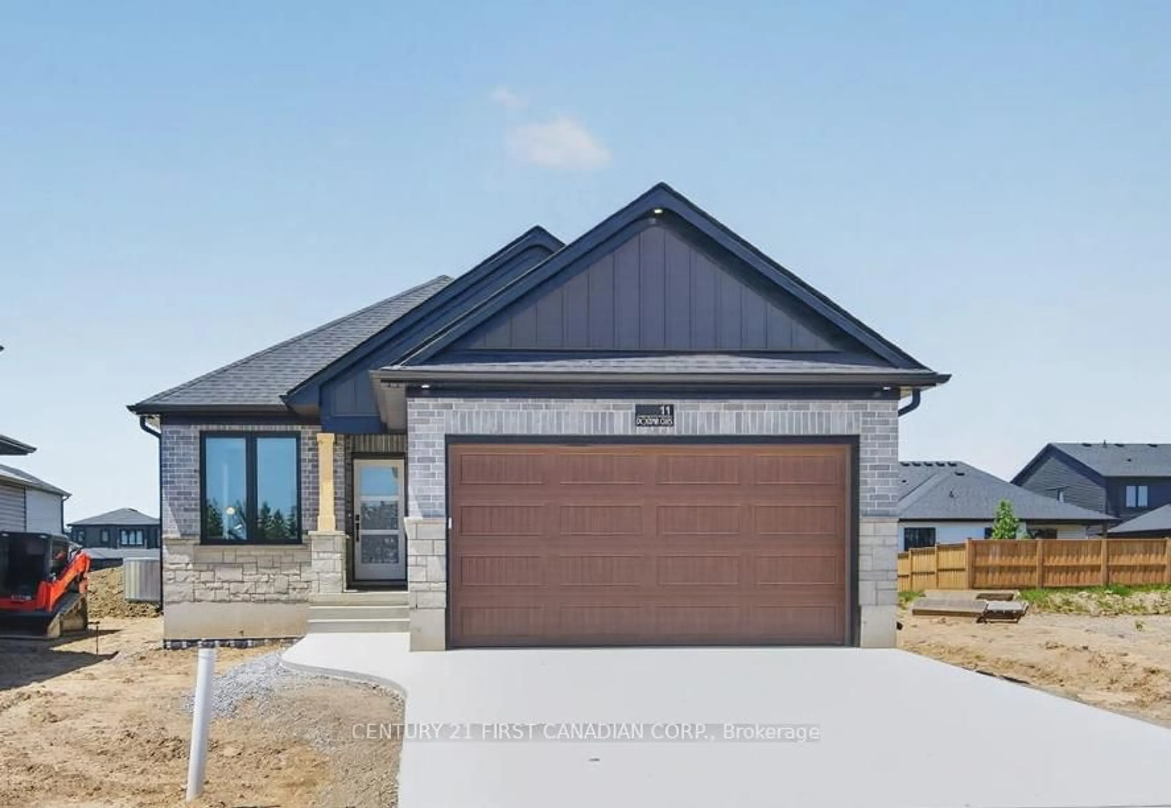 Home with brick exterior material, street for 11 Postma Cres, North Middlesex Ontario N0M 1A0