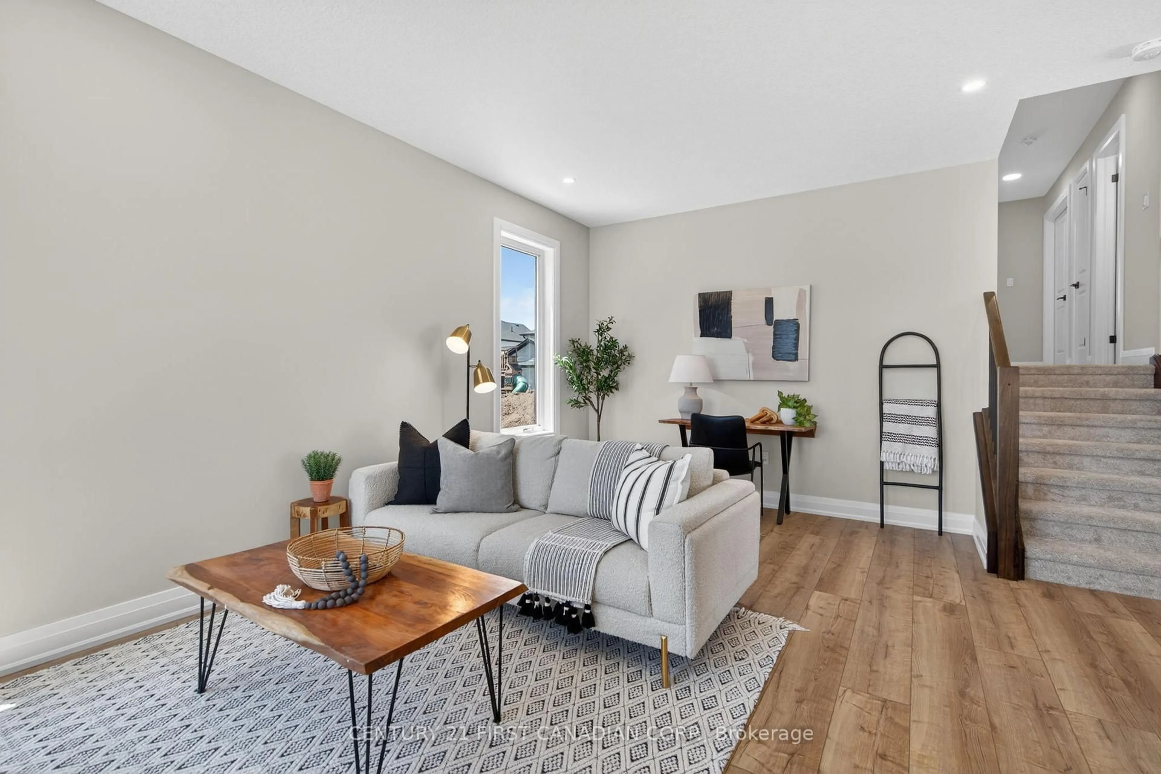 Living room with furniture, unknown for 11 Postma Cres, North Middlesex Ontario N0M 1A0