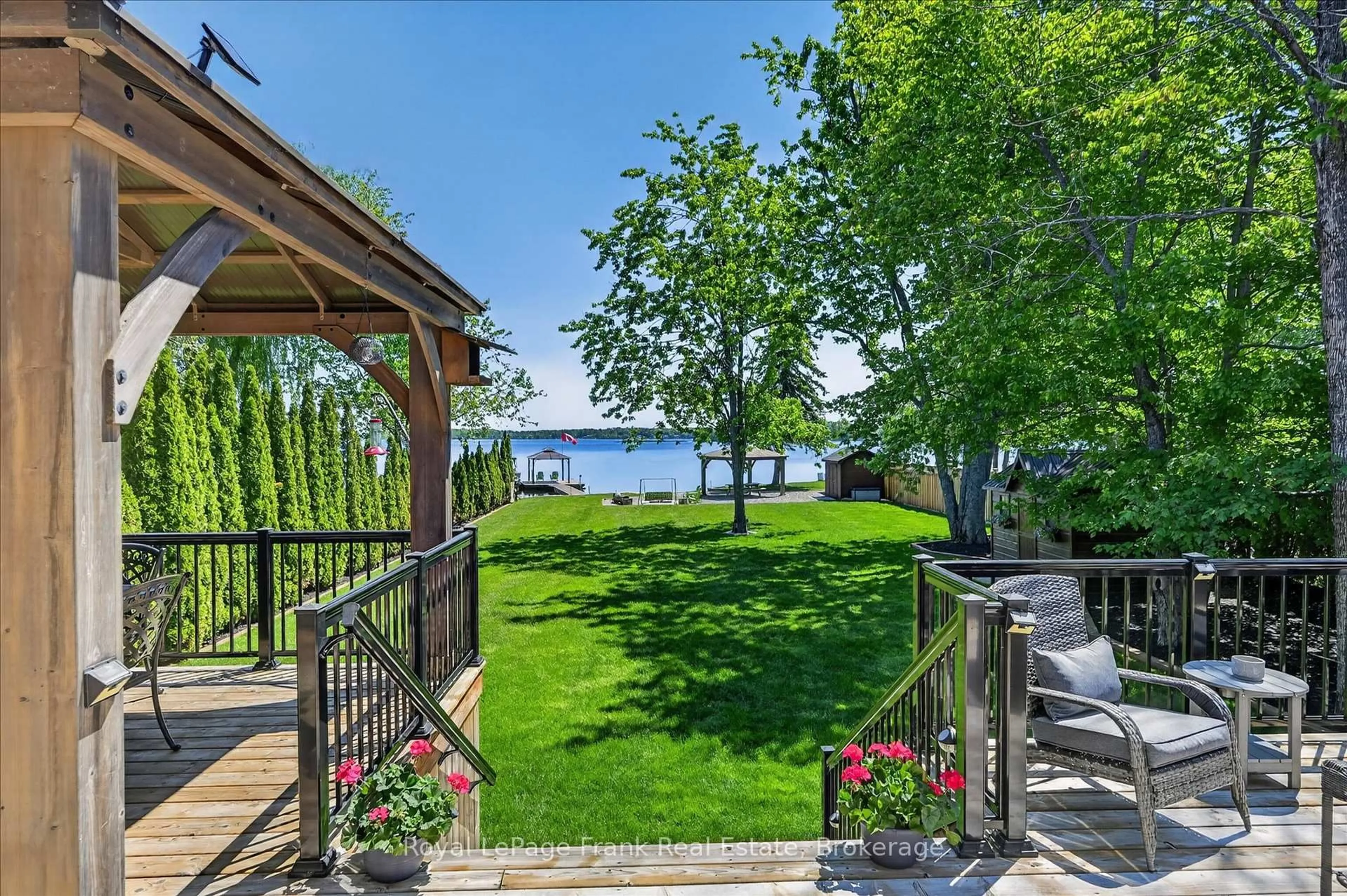 Patio, water/lake/river/ocean view for 210 Lakeshore Dr, Kawartha Lakes Ontario K0M 1A0
