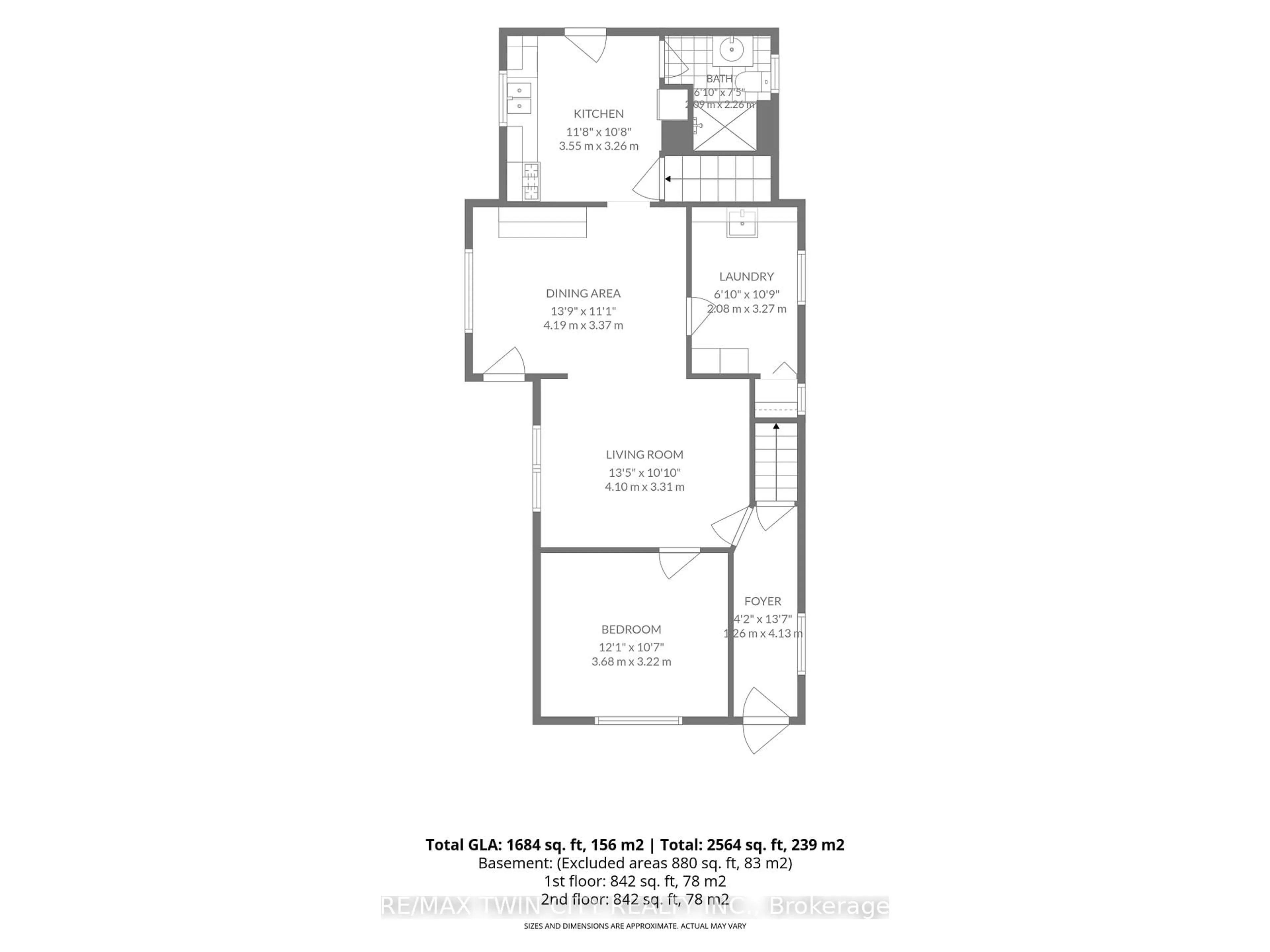 Floor plan for 76 Brock St, Brantford Ontario N3S 5V2