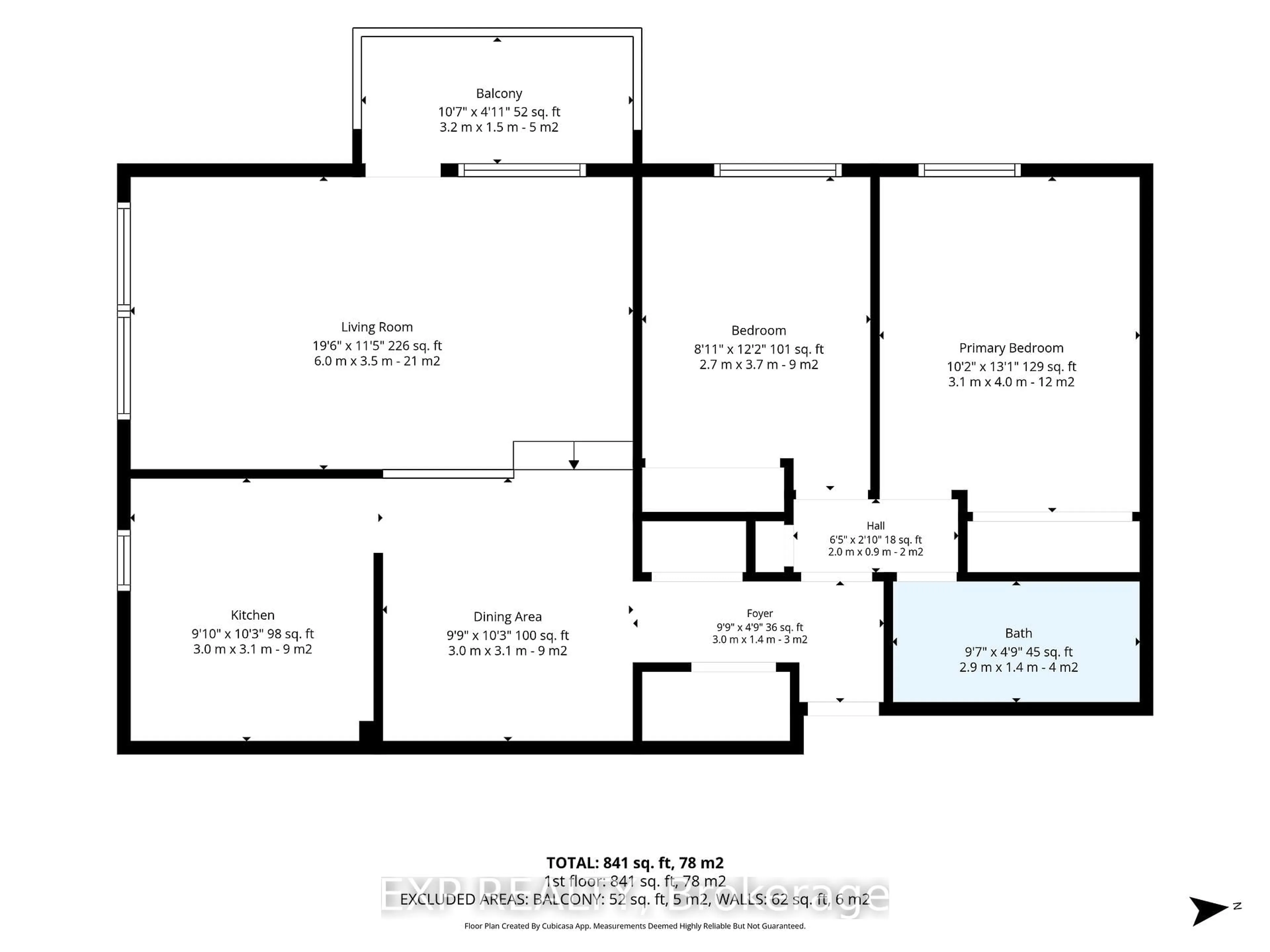 Floor plan for 915 Elmsmere Rd #203, Ottawa Ontario K1J 8H8
