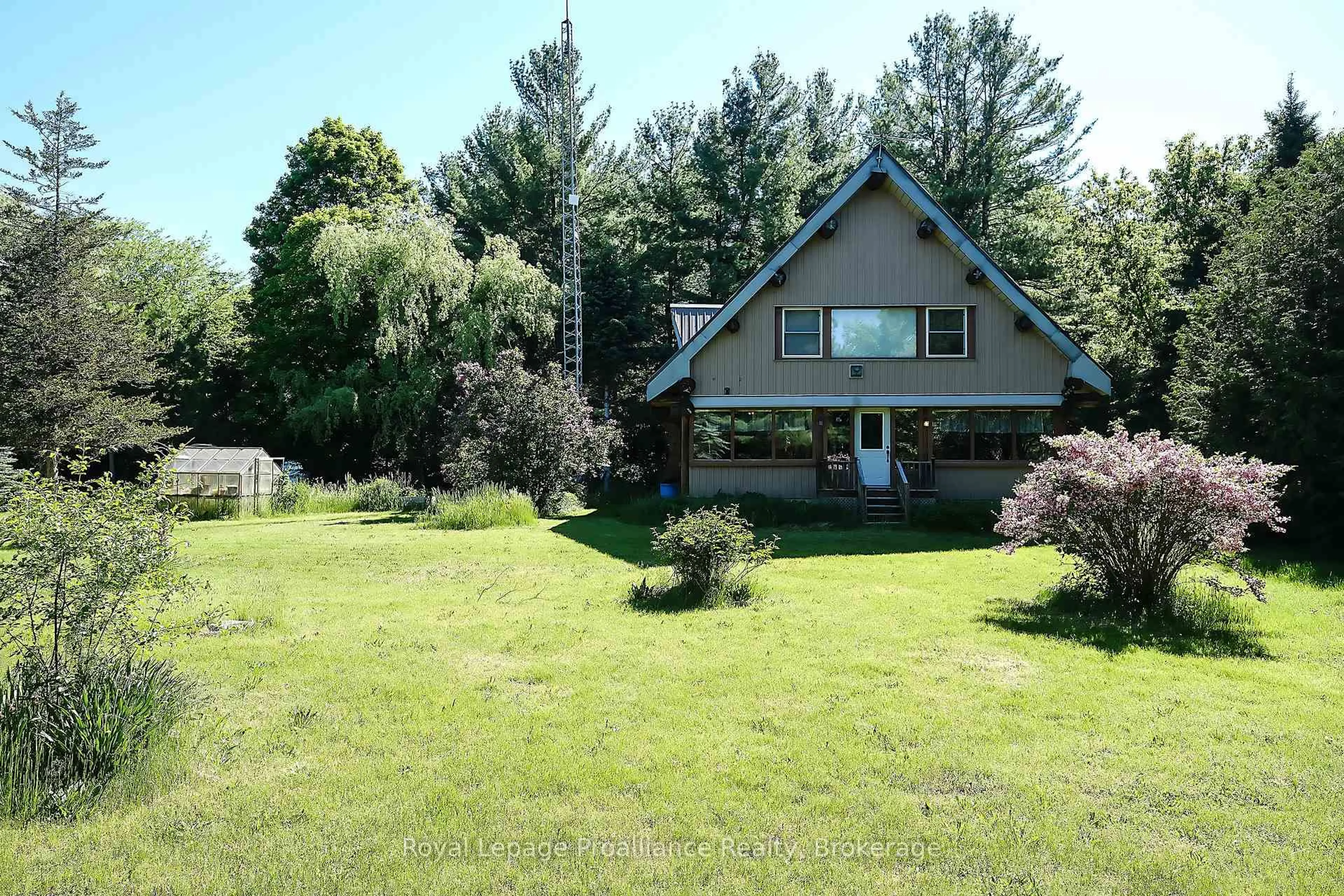 A pic from outside/outdoor area/front of a property/back of a property/a pic from drone, unknown for 11 Crookston Rd, Madoc Ontario K0K 2K0