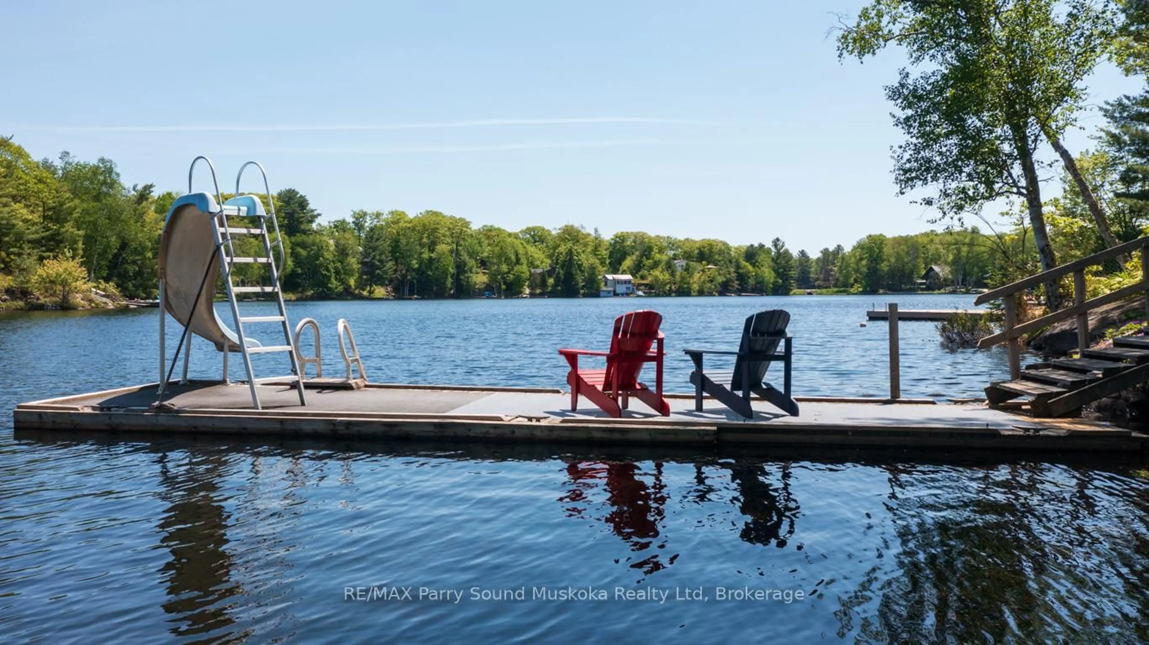 Patio, water/lake/river/ocean view for 31 Beaver Tr, McDougall Ontario P2A 2W7