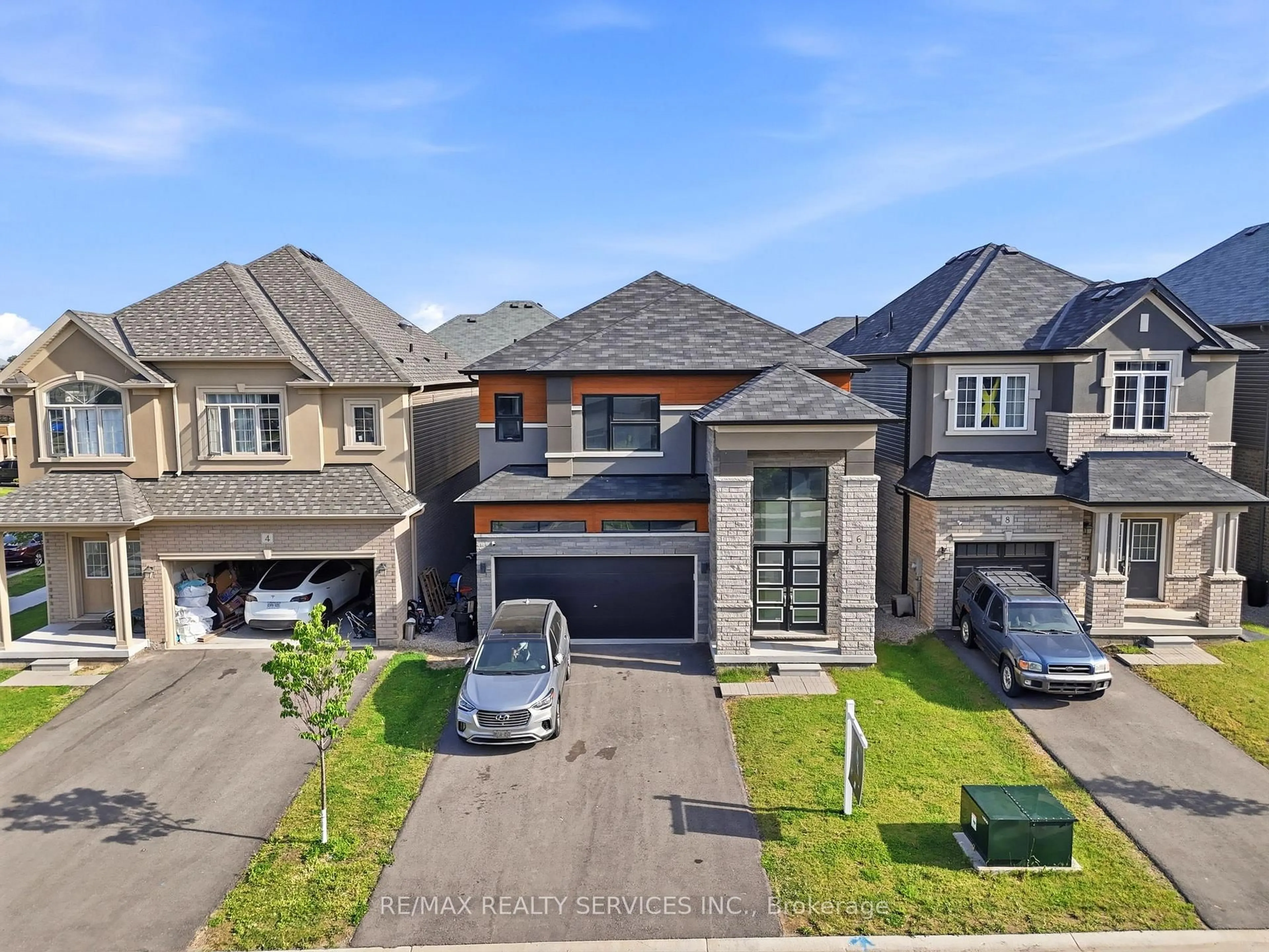 A pic from outside/outdoor area/front of a property/back of a property/a pic from drone, street for 6 George Brier Dr, Brant Ontario N3L 3Z9