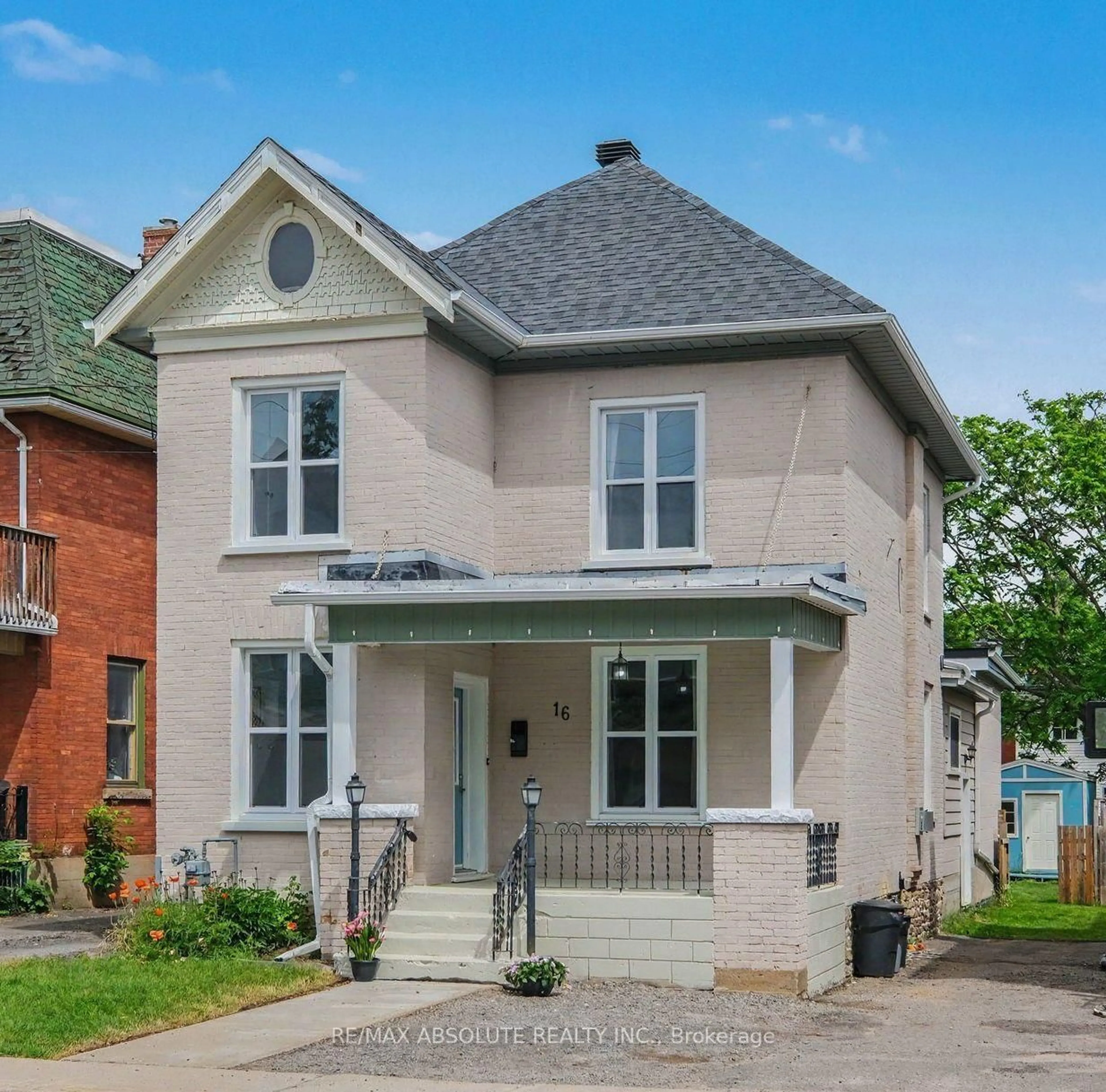 Home with brick exterior material, street for 16 Glen Ave, Smiths Falls Ontario K7A 1S2