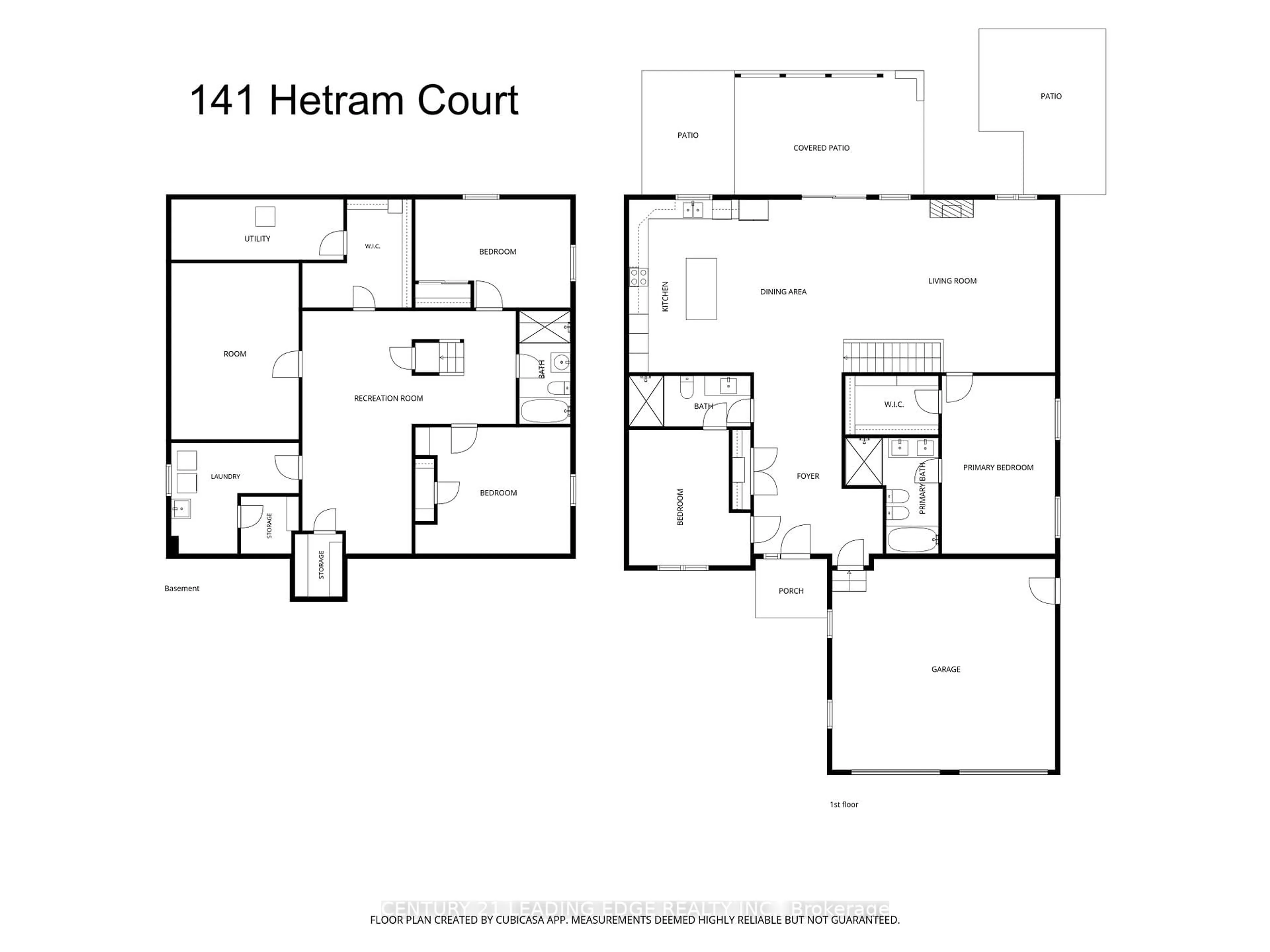 Floor plan for 141 Hetram Crt, Fort Erie Ontario L0S 1B0