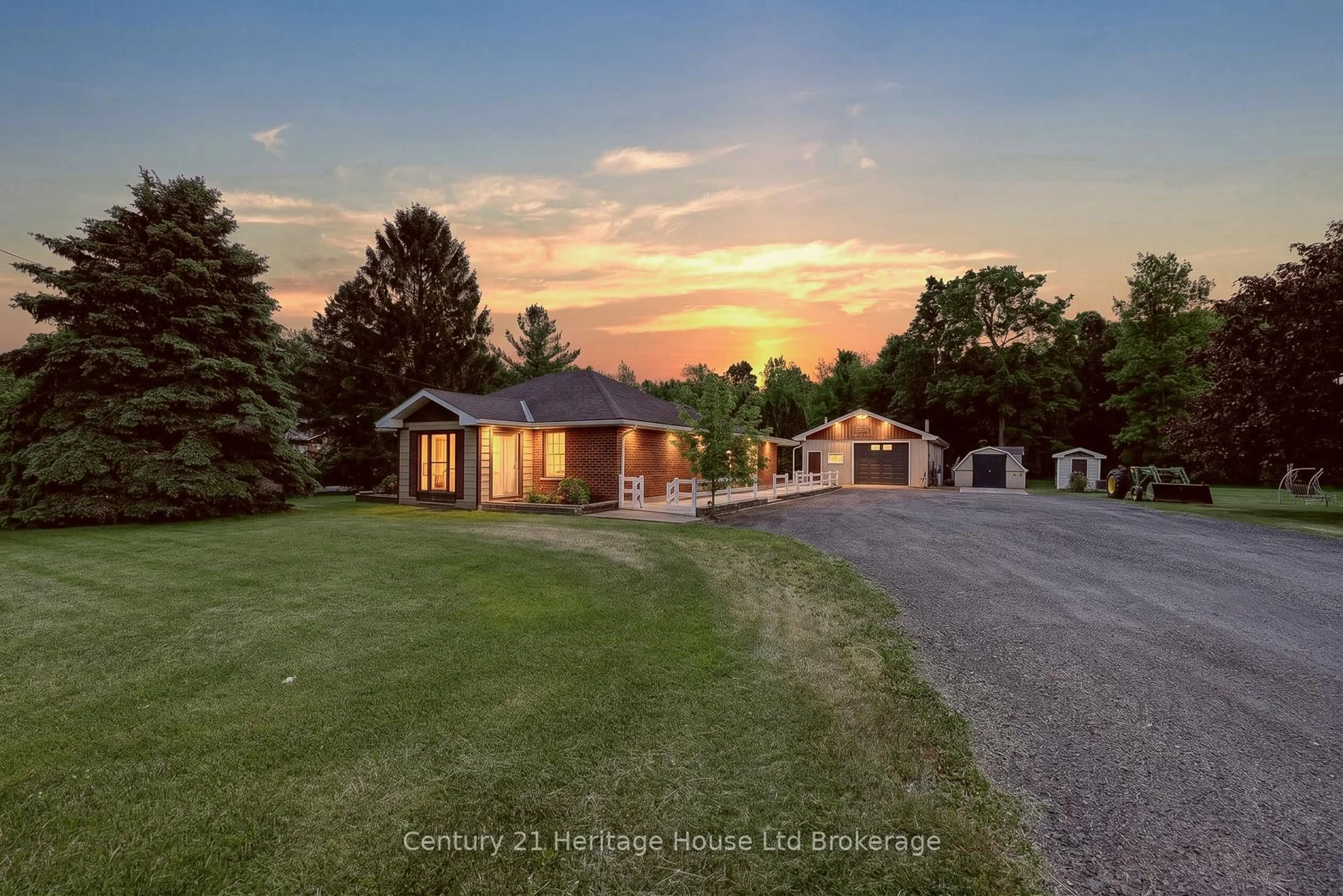 A pic from outside/outdoor area/front of a property/back of a property/a pic from drone, street for 15067 Elginfield Rd, Lucan Biddulph Ontario N0M 1V0
