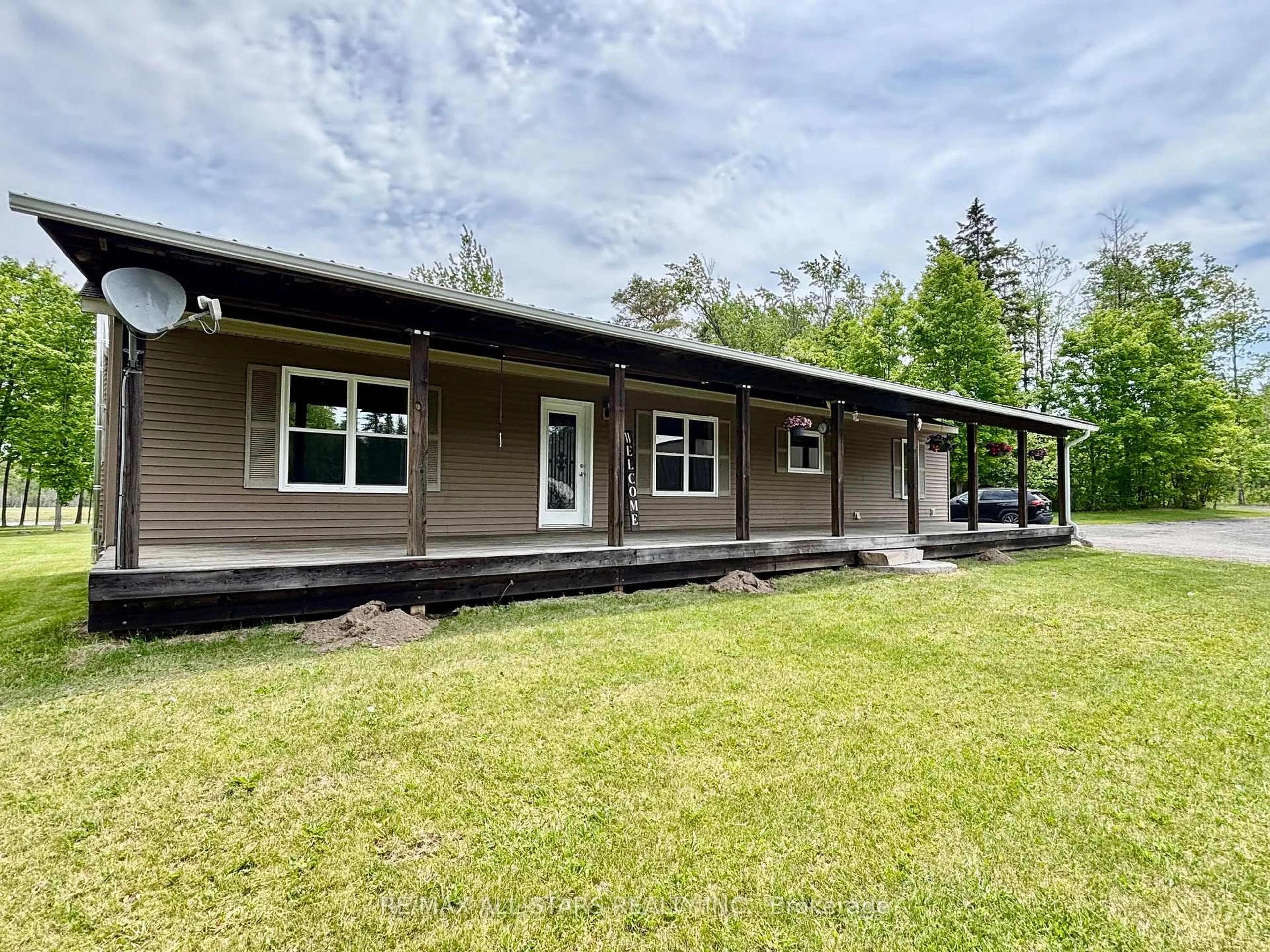 A pic from outside/outdoor area/front of a property/back of a property/a pic from drone, building for 502 PontyPool Rd, Kawartha Lakes Ontario L0A 1K0