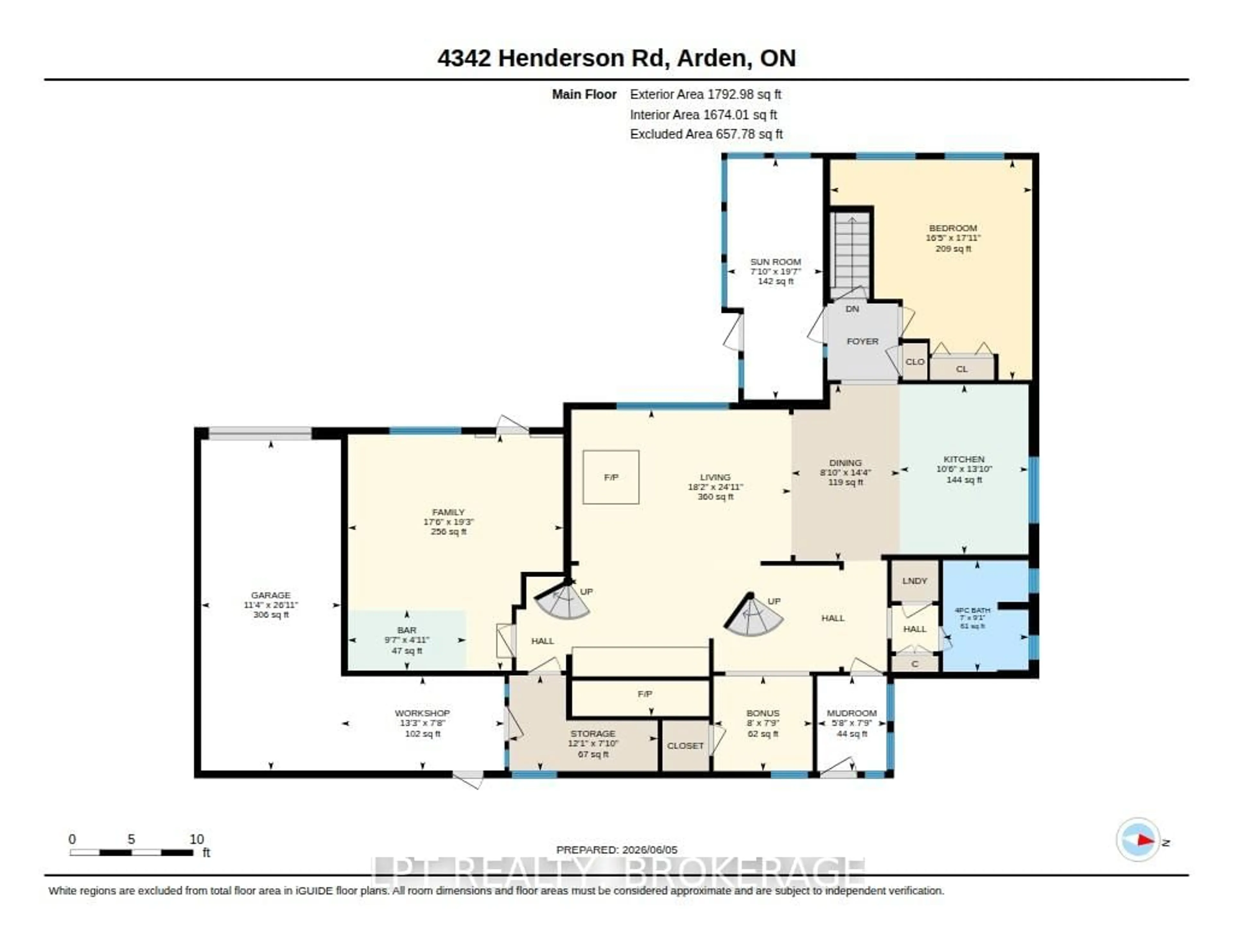Floor plan for 4342 Henderson Rd, Arden Ontario K0H 1B0