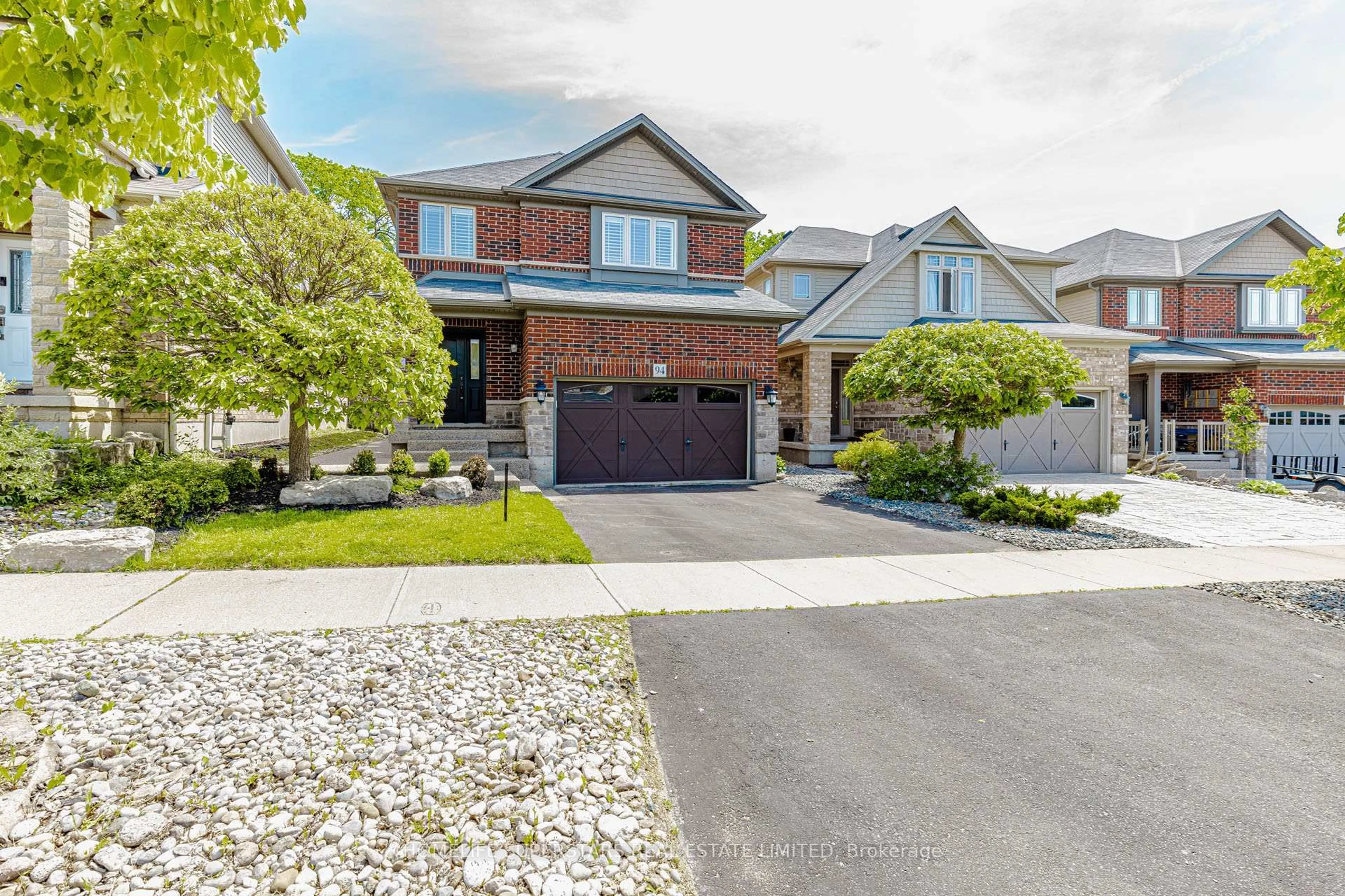 Home with brick exterior material, street for 94 Forest Creek Dr, Kitchener Ontario N2R 0B5