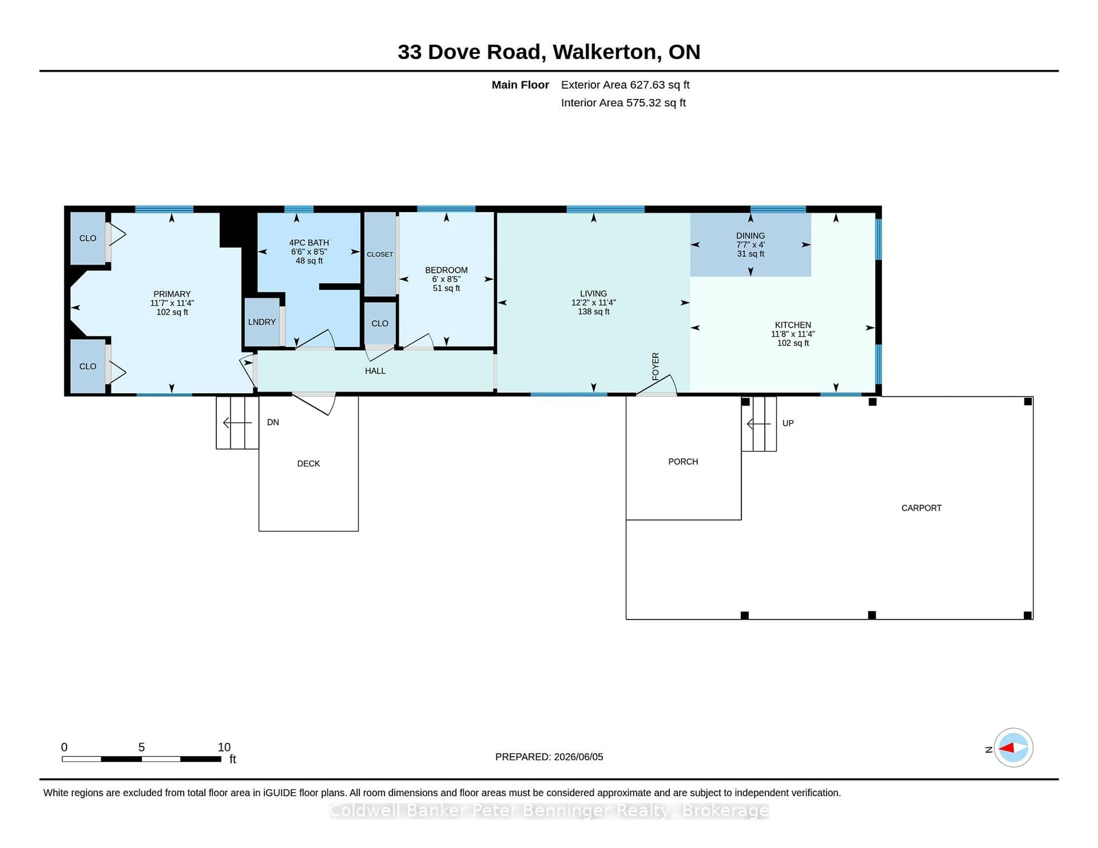 Floor plan for 33 Dove Rd, Brockton Ontario N0G 2V0