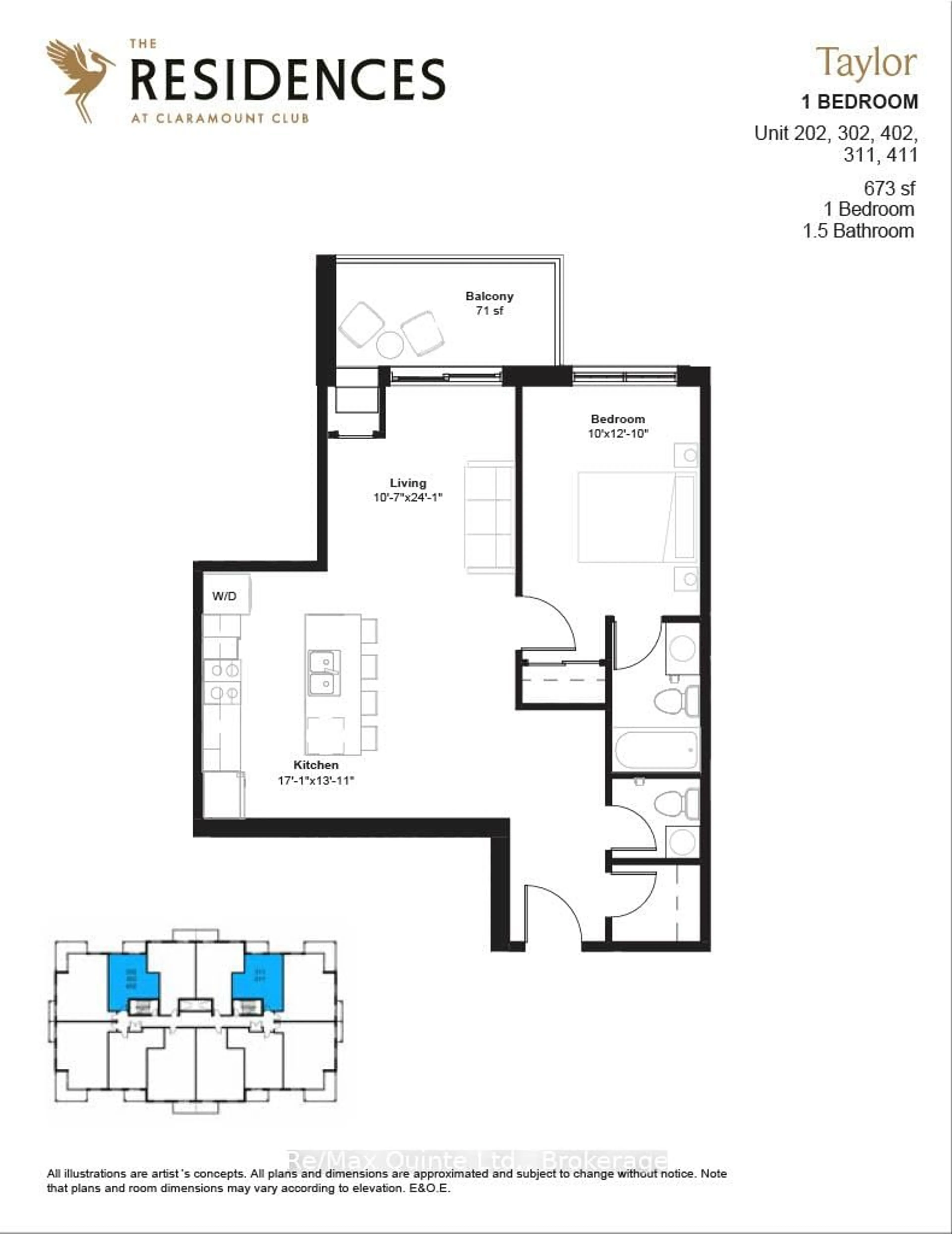 Floor plan for 12 Clara Dr #202, Prince Edward County Ontario K0K 2T0