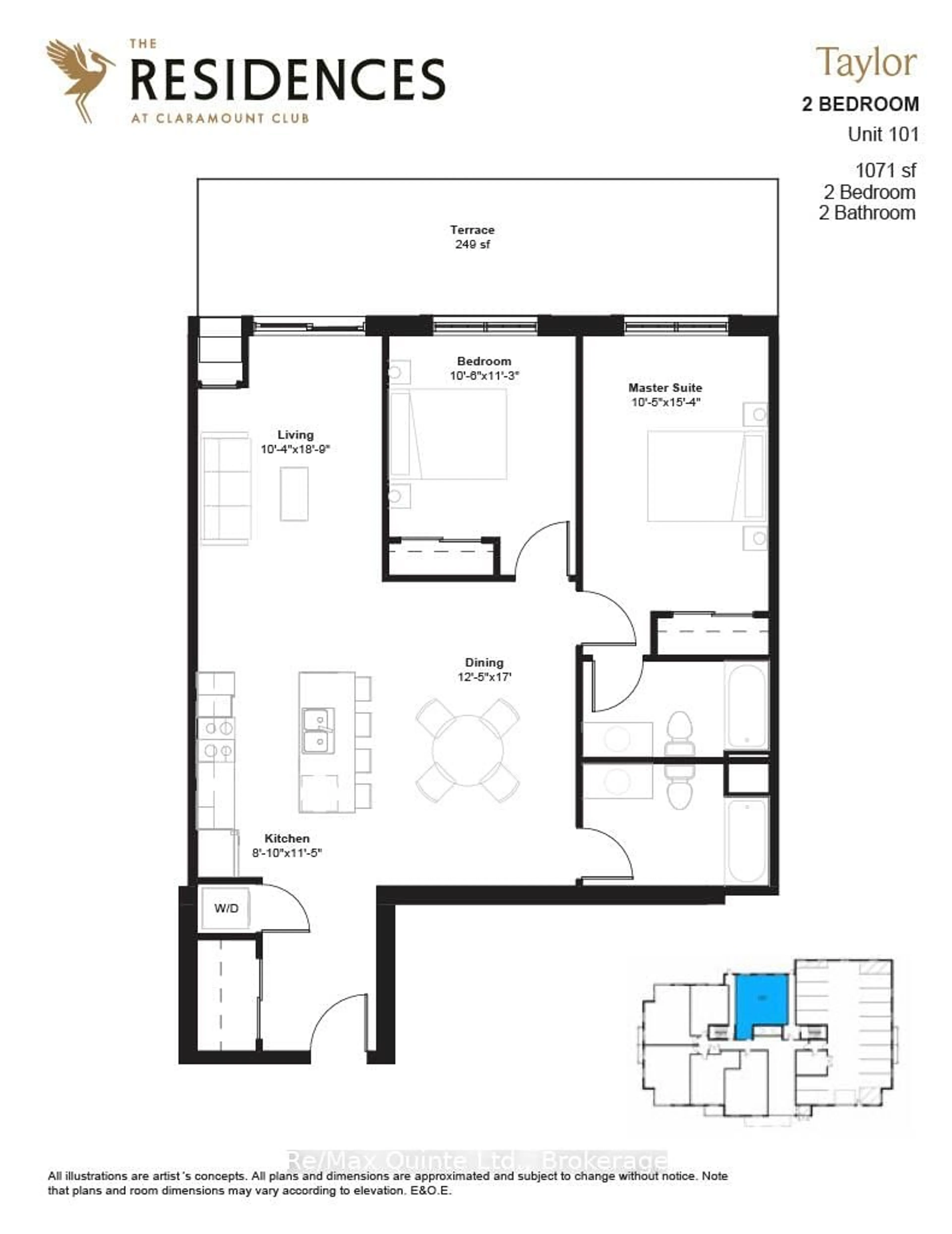Floor plan for 12 Clara Dr #101, Prince Edward County Ontario K0K 2T0