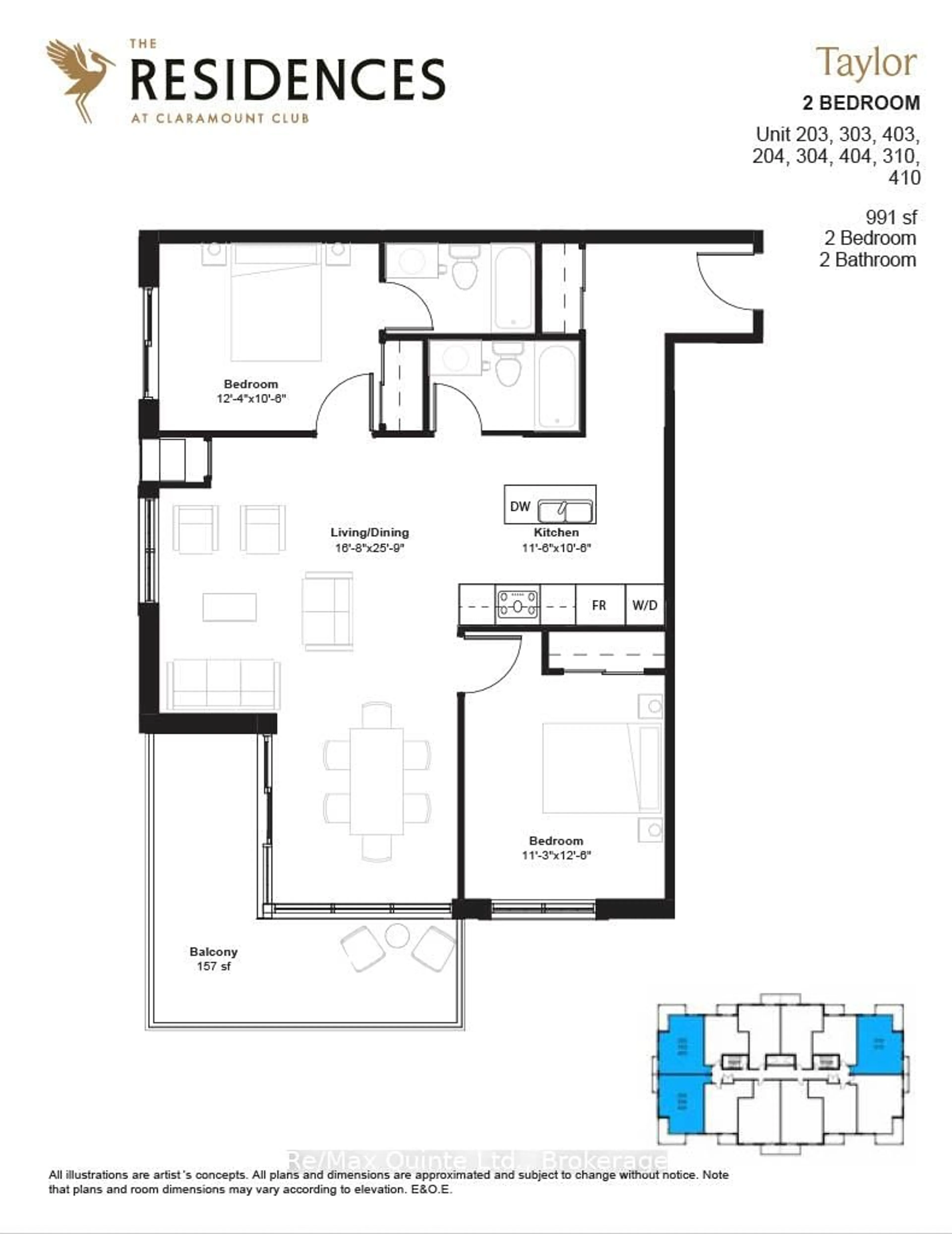 Floor plan for 12 Clara Dr #310, Prince Edward County Ontario K0K 2T0