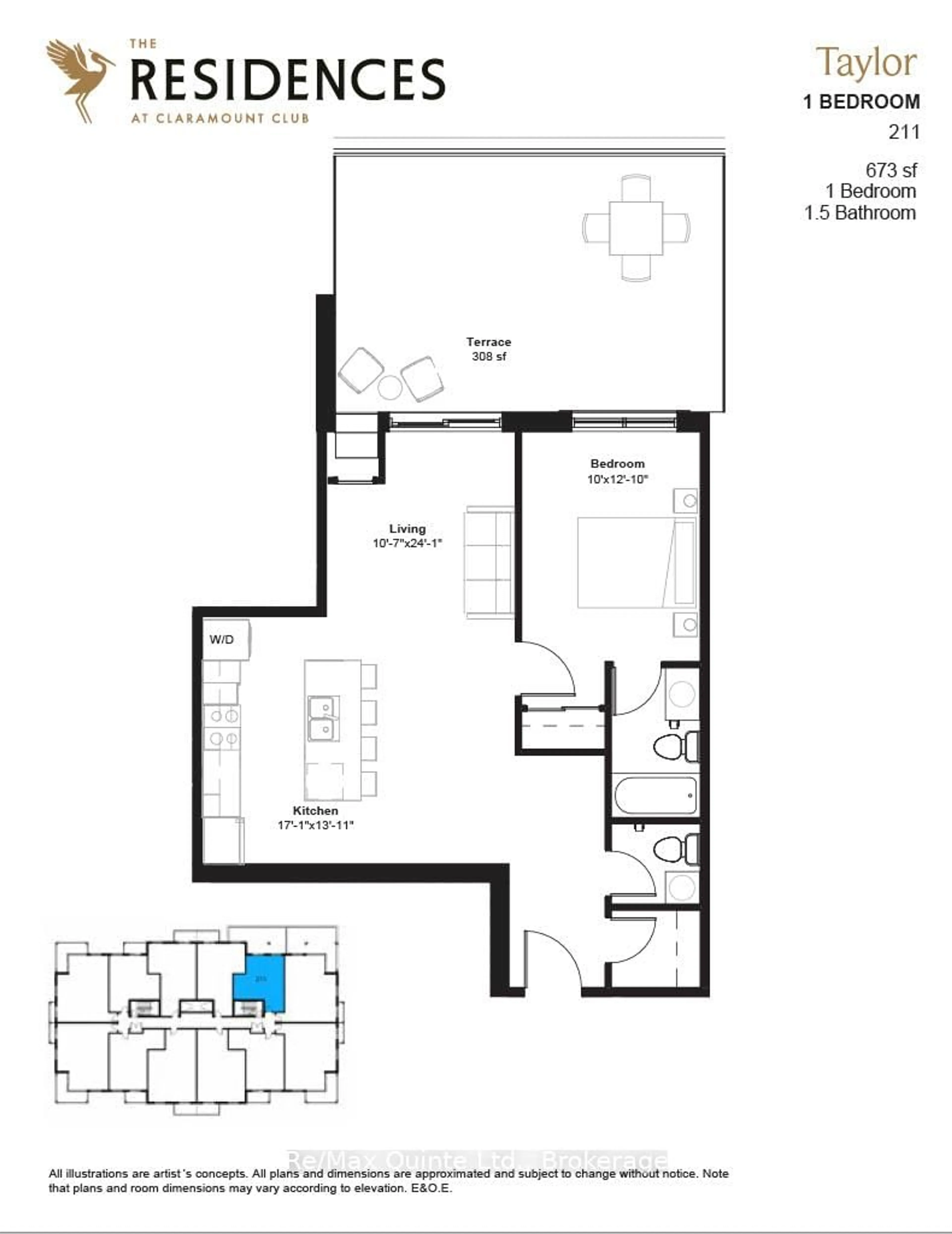 Floor plan for 12 Clara Dr #211, Prince Edward County Ontario K0K 2T0