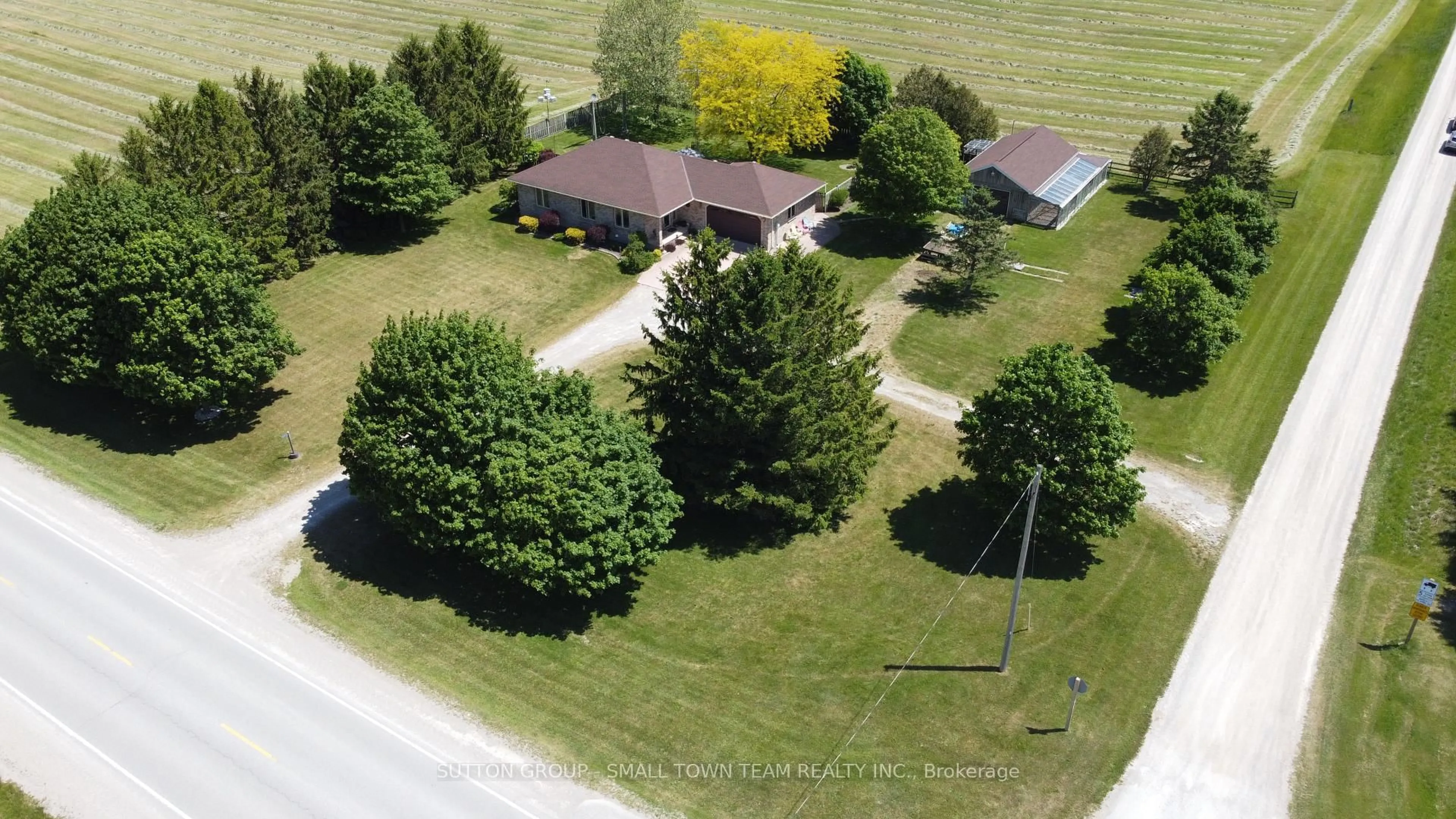A pic from outside/outdoor area/front of a property/back of a property/a pic from drone, street for 69612 Bronson Line, South Huron Ontario N0M 1N0