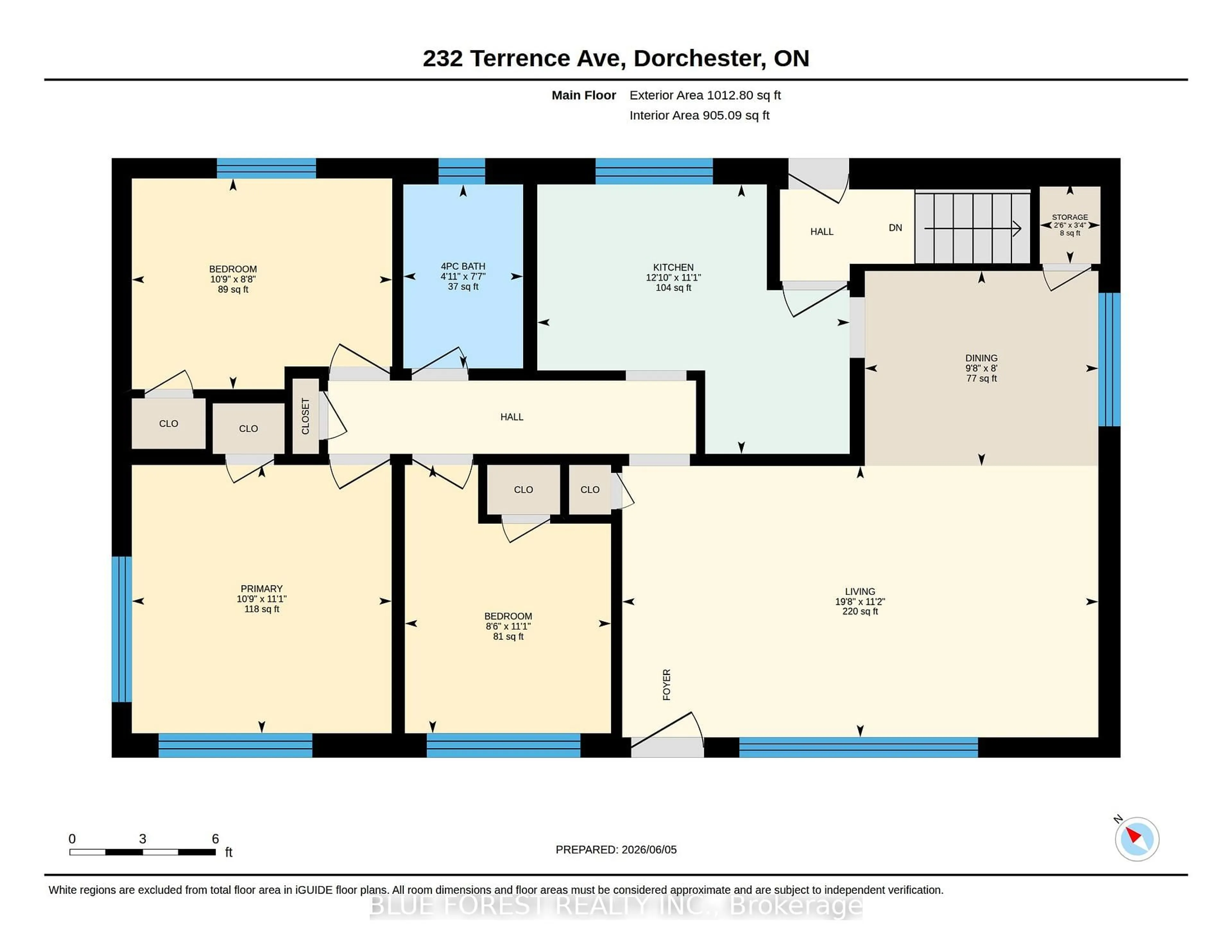 Floor plan for 232 Terrence Ave, Thames Centre Ontario N0L 1G3