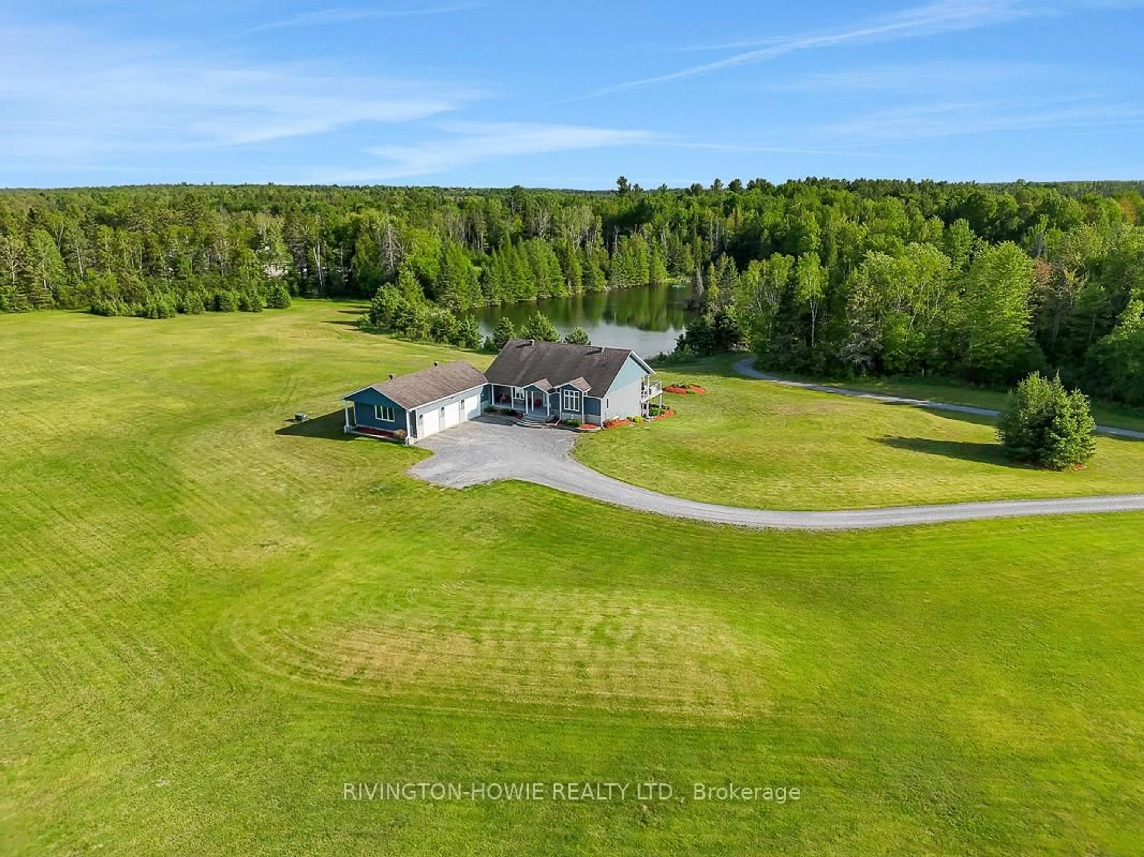 A pic from outside/outdoor area/front of a property/back of a property/a pic from drone, water/lake/river/ocean view for 3220 A March Rd, Carp Ontario K0A 1L0