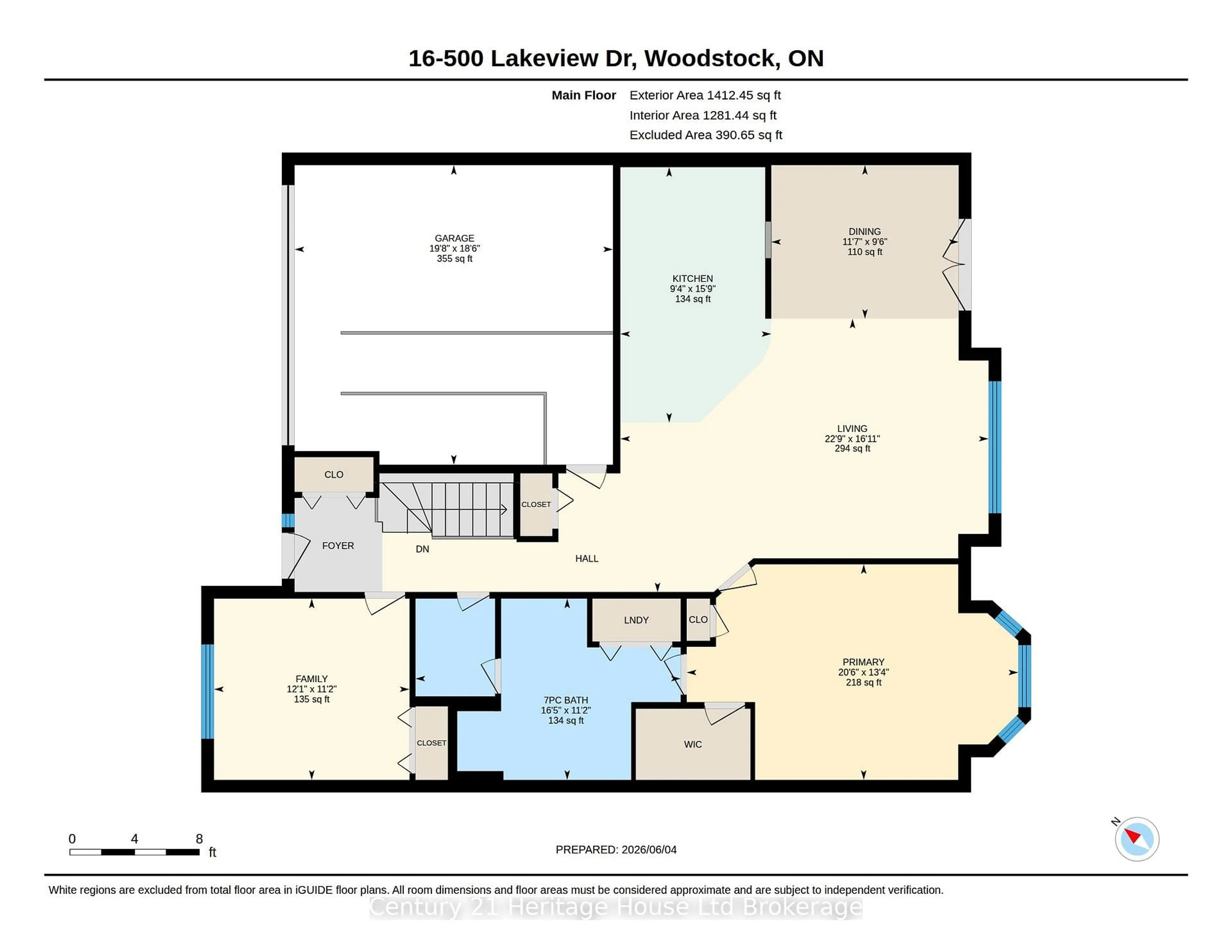 Floor plan for 500 Lakeview Dr #16, Woodstock Ontario N4T 1W4