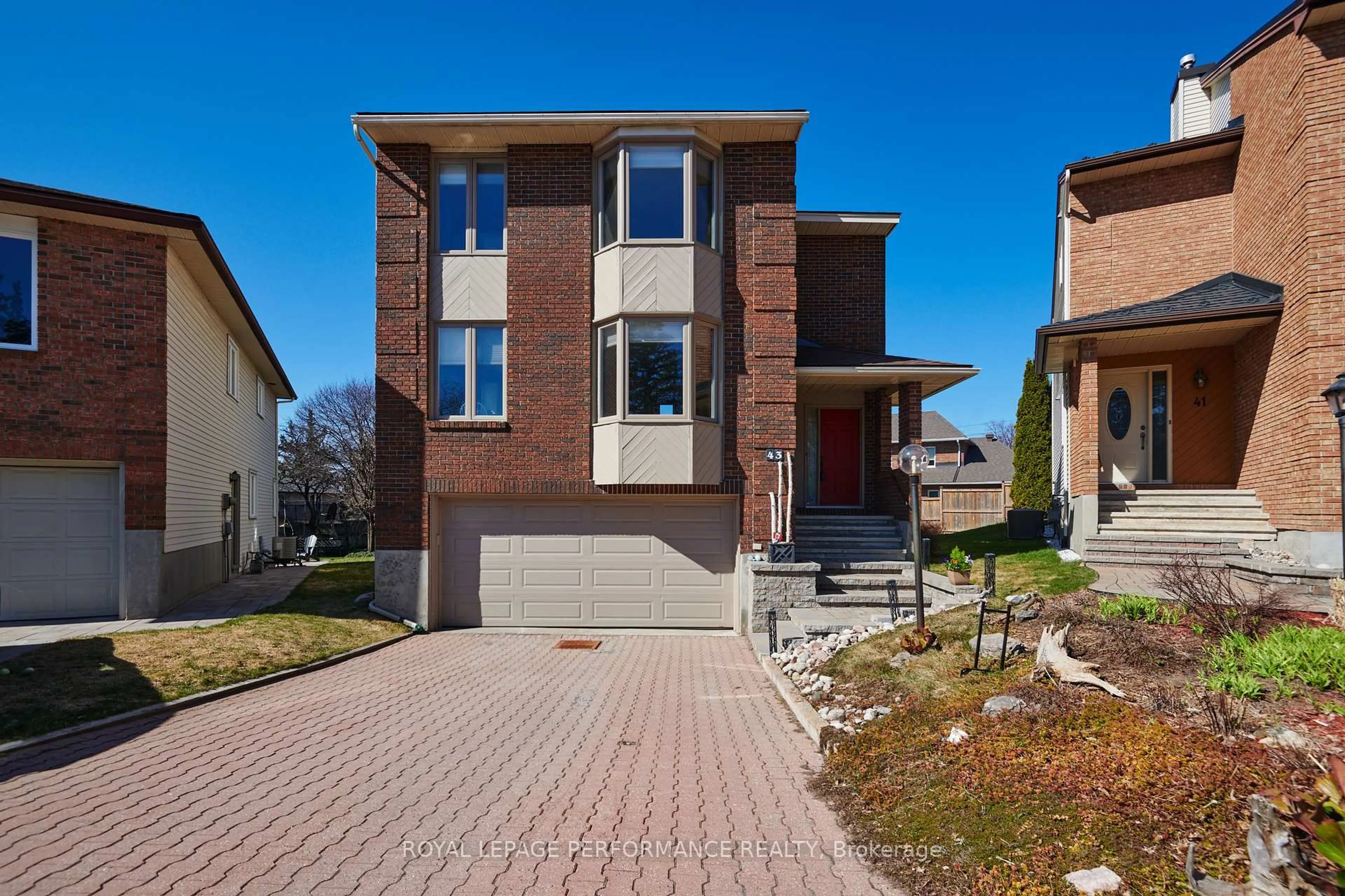 Home with brick exterior material, street for 43 Waterview Crt, Ottawa Ontario K1V 0H5