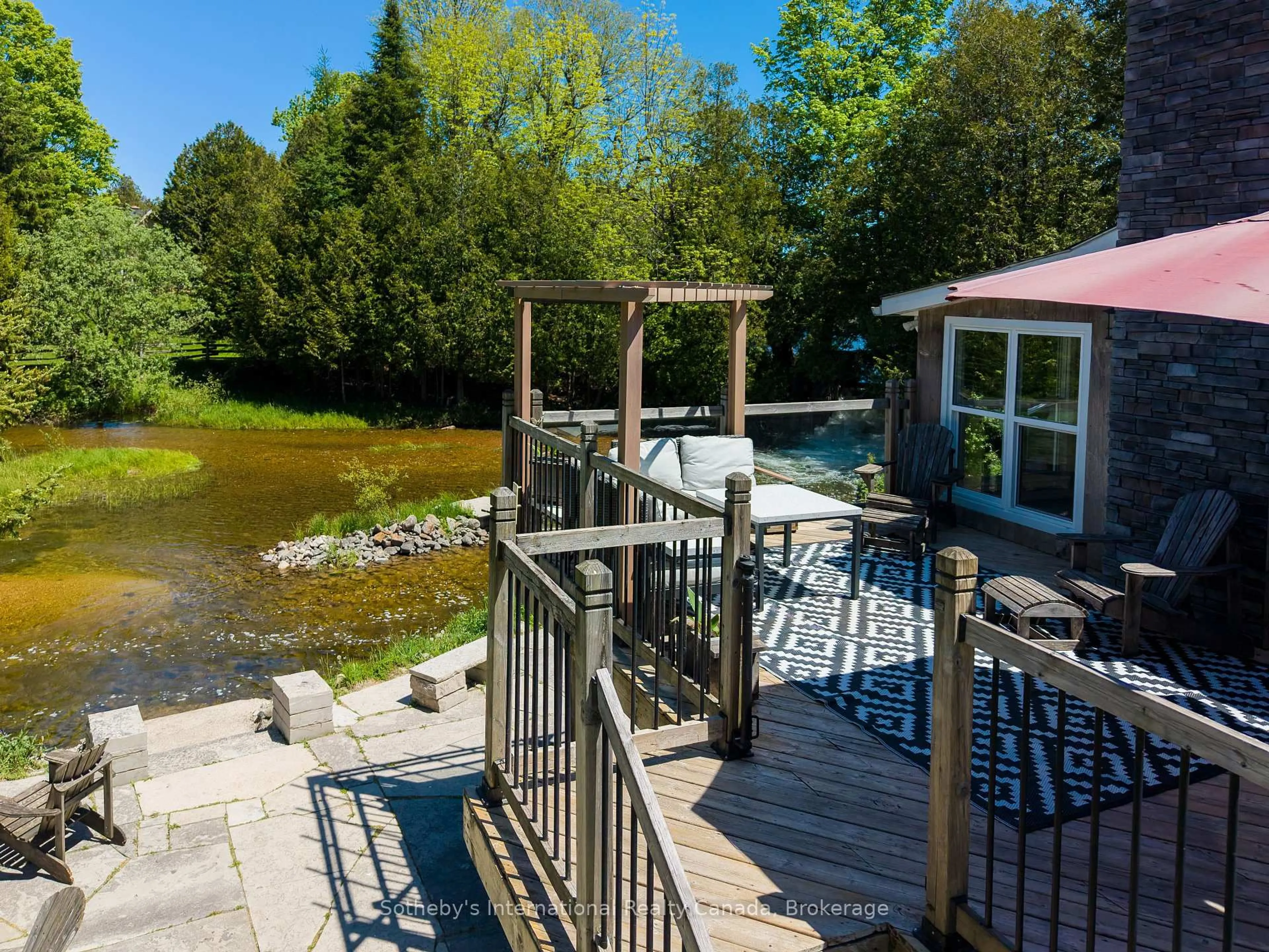 Patio, water/lake/river/ocean view for 640514 Hamilton Rd, Chatsworth Ontario N0H 1R0