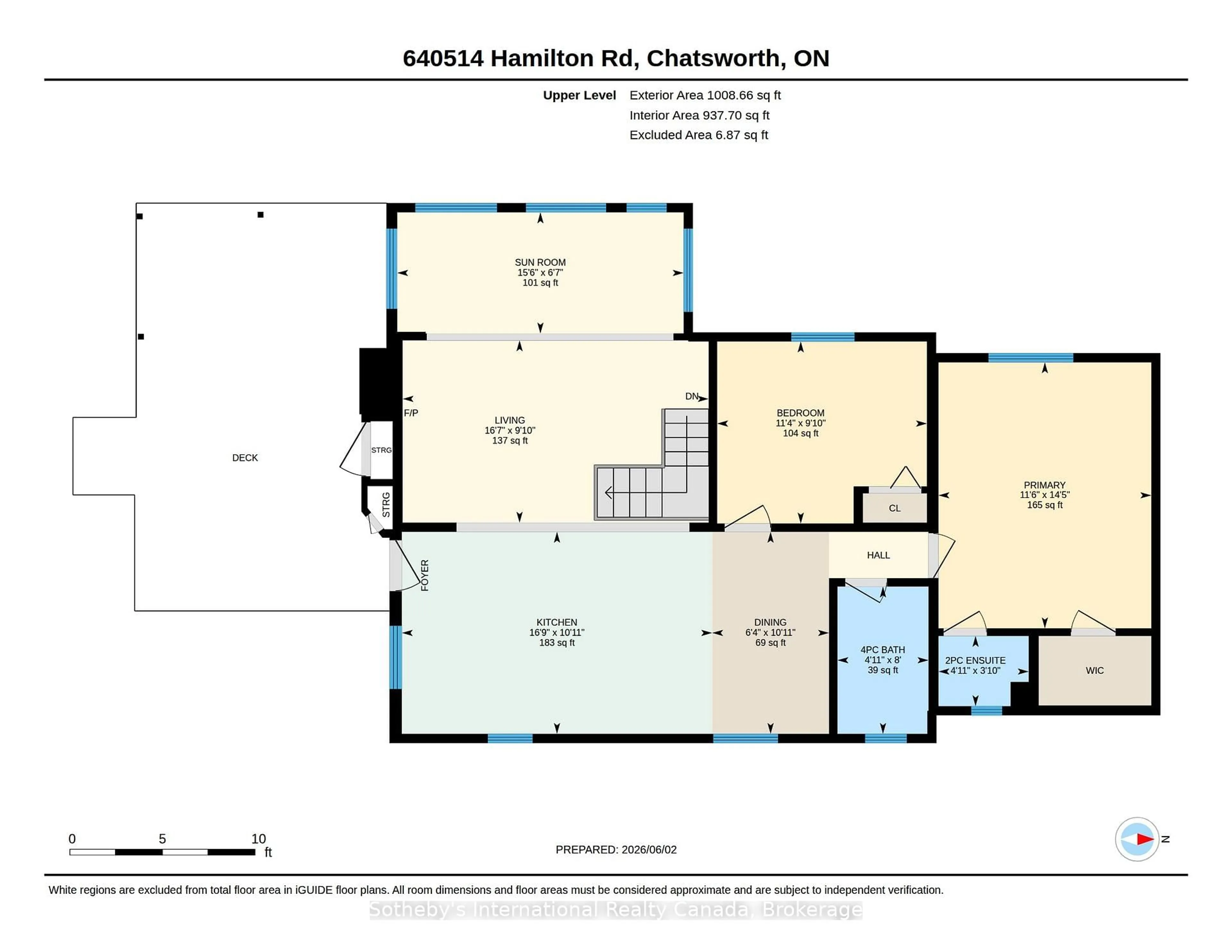 Floor plan for 640514 Hamilton Rd, Chatsworth Ontario N0H 1R0