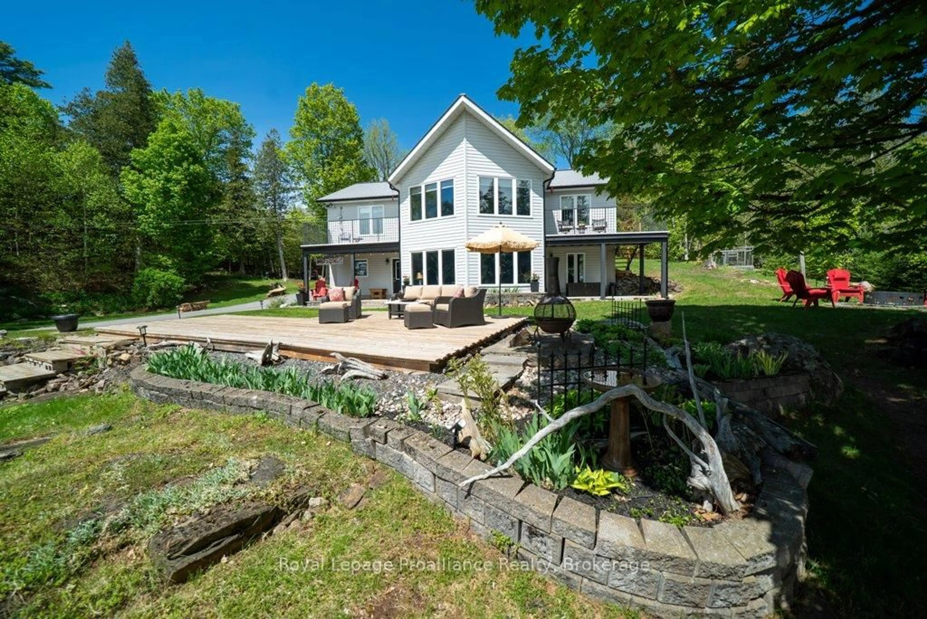 A pic from outside/outdoor area/front of a property/back of a property/a pic from drone, water/lake/river/ocean view for 5317 Ardoch Rd, Ardoch Ontario K0H 1C0