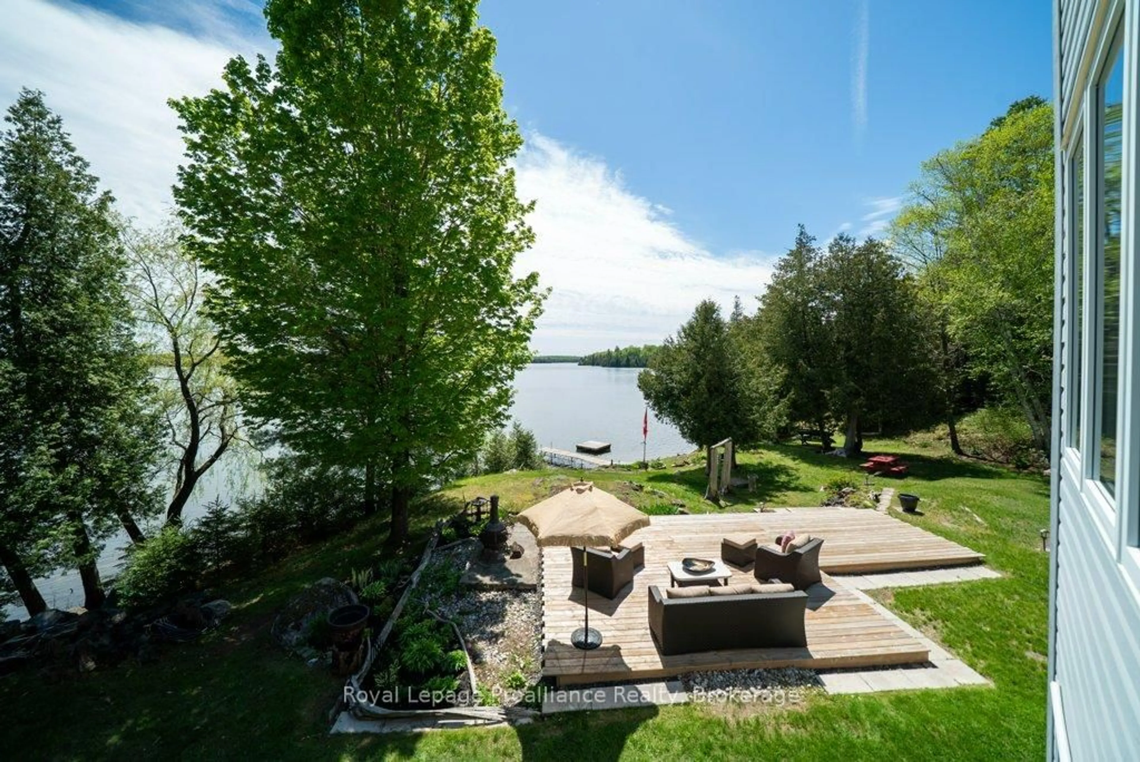 Patio, water/lake/river/ocean view for 5317 Ardoch Rd, Ardoch Ontario K0H 1C0